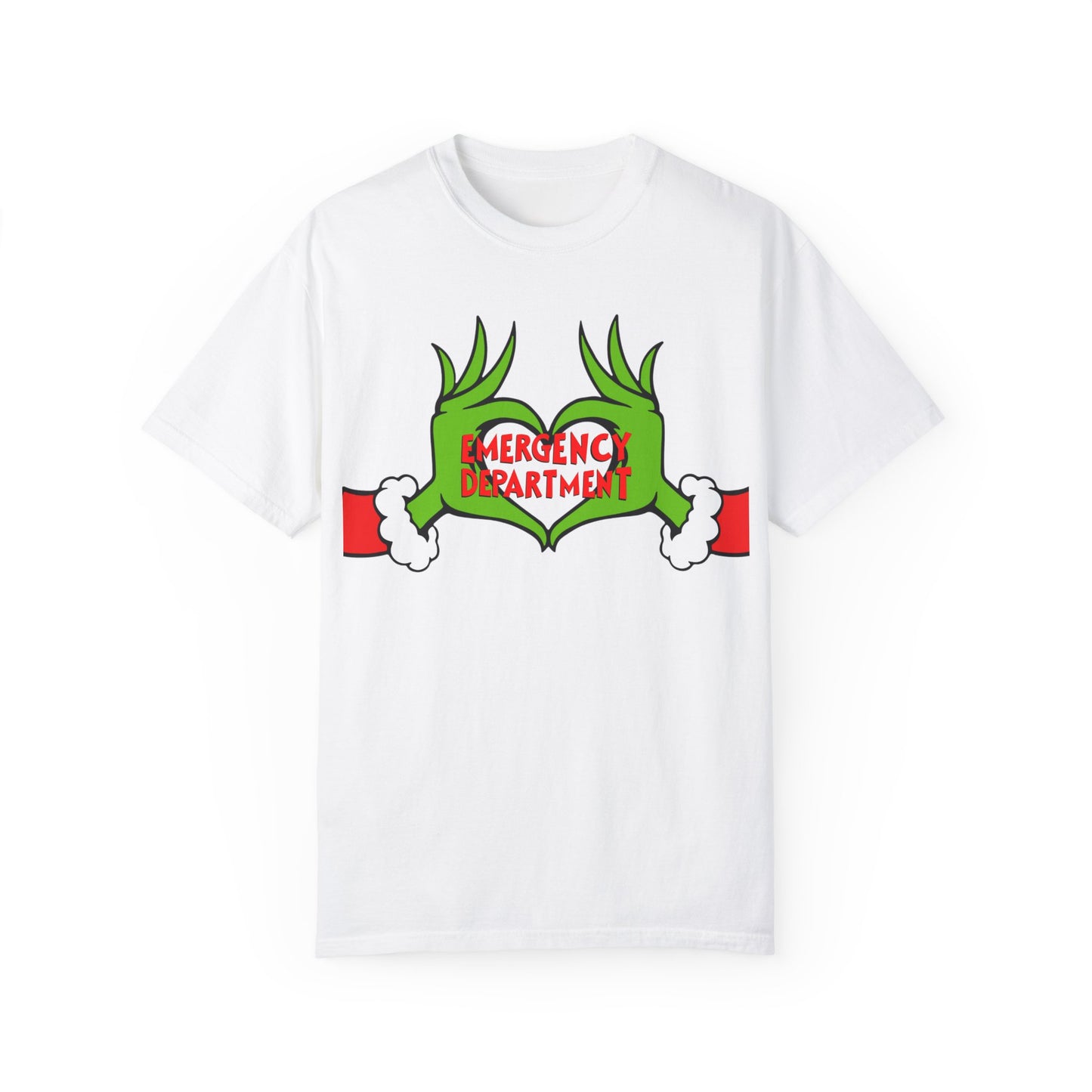 Grinch Emergency Department T-shirt, Christmas EMS Tee, Funny Nurse Doctor Shirt, Holiday Medical Gift, Hospital Staff Apparel