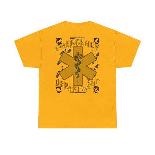 Huffle Healer – Emergency Department Crew Tee potter loving healthcare emergency department Unisex Heavy Cotton Tee