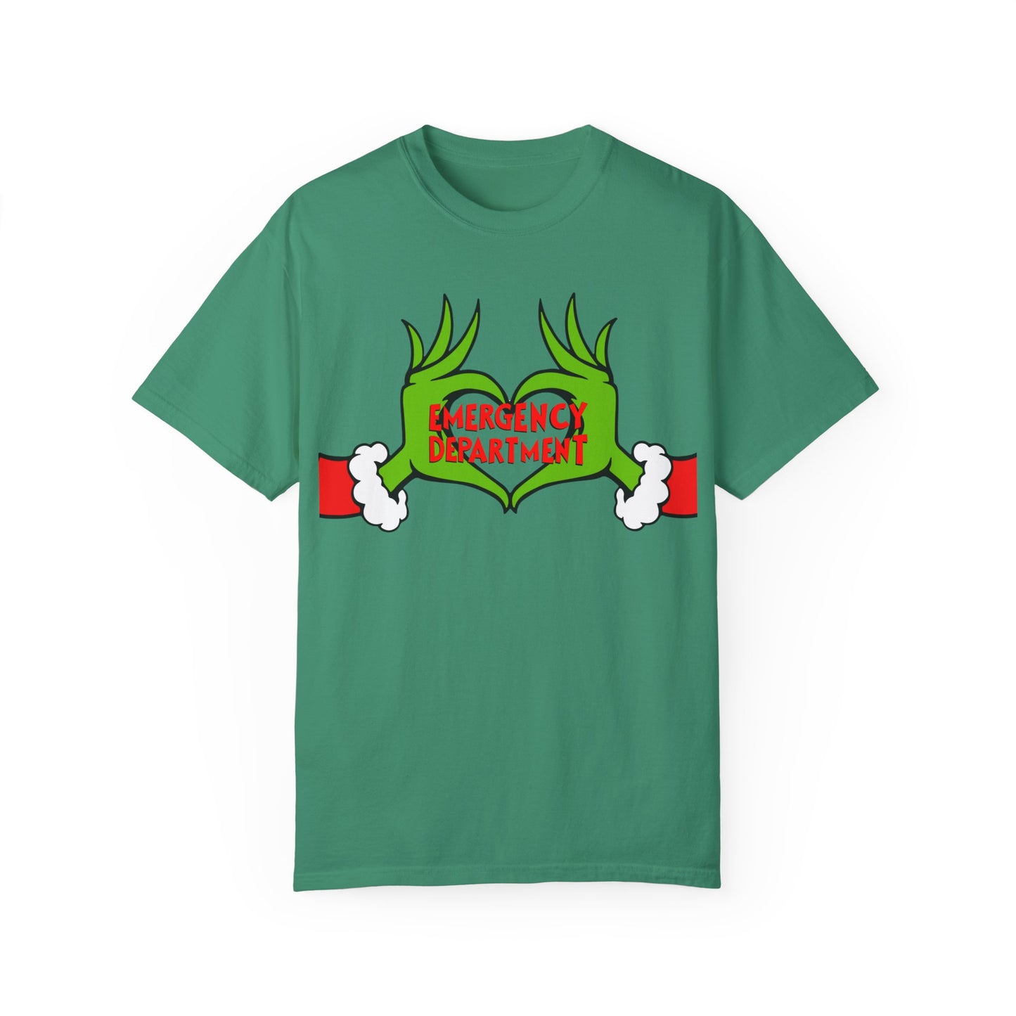 Grinch Emergency Department T-shirt, Christmas EMS Tee, Funny Nurse Doctor Shirt, Holiday Medical Gift, Hospital Staff Apparel