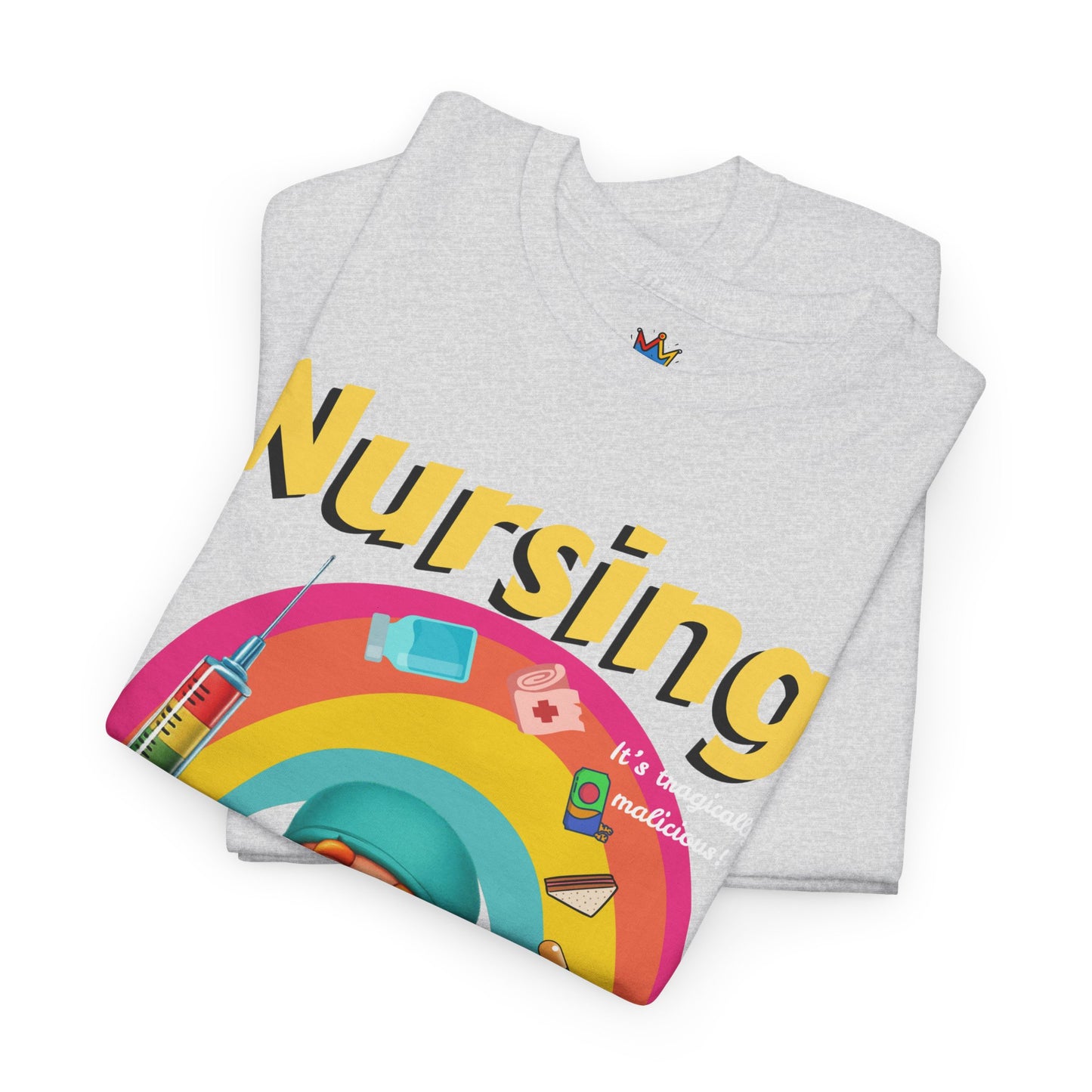 Nursing, it’s tragically malicious breakfast cereal tee Unisex Heavy Cotton Tee