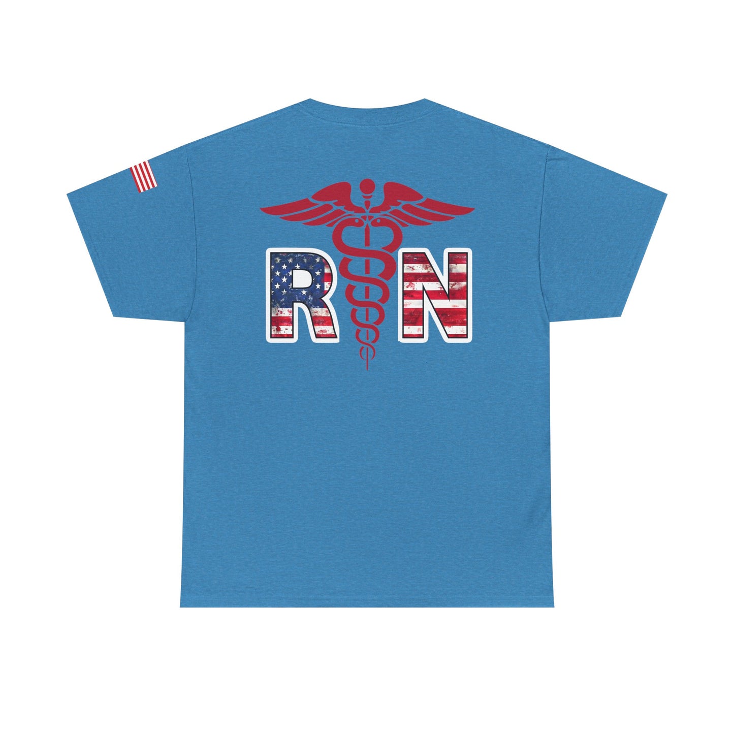 Patriotic nursing gift t shirt Unisex Heavy Cotton Tee
