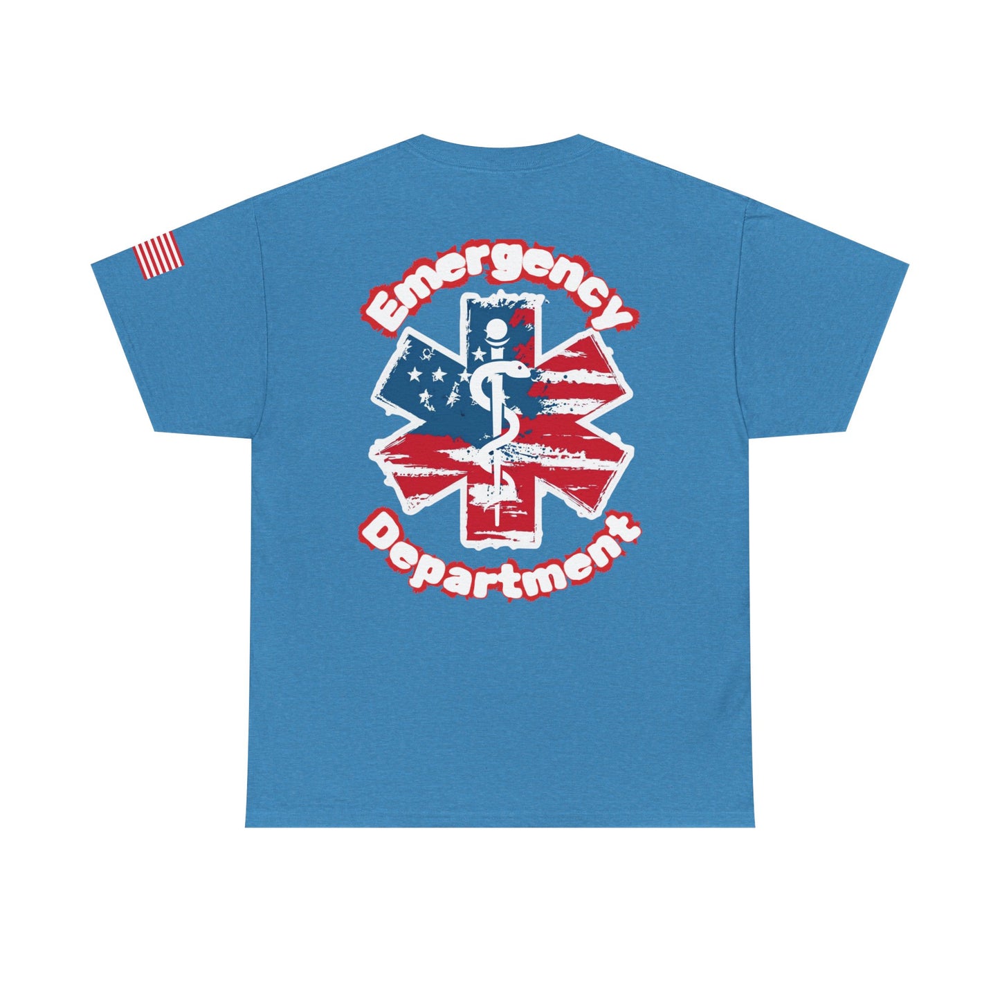 Patriotic Emergency Department T shirt gift for healthcare worker American flag star of life ED t-shirt