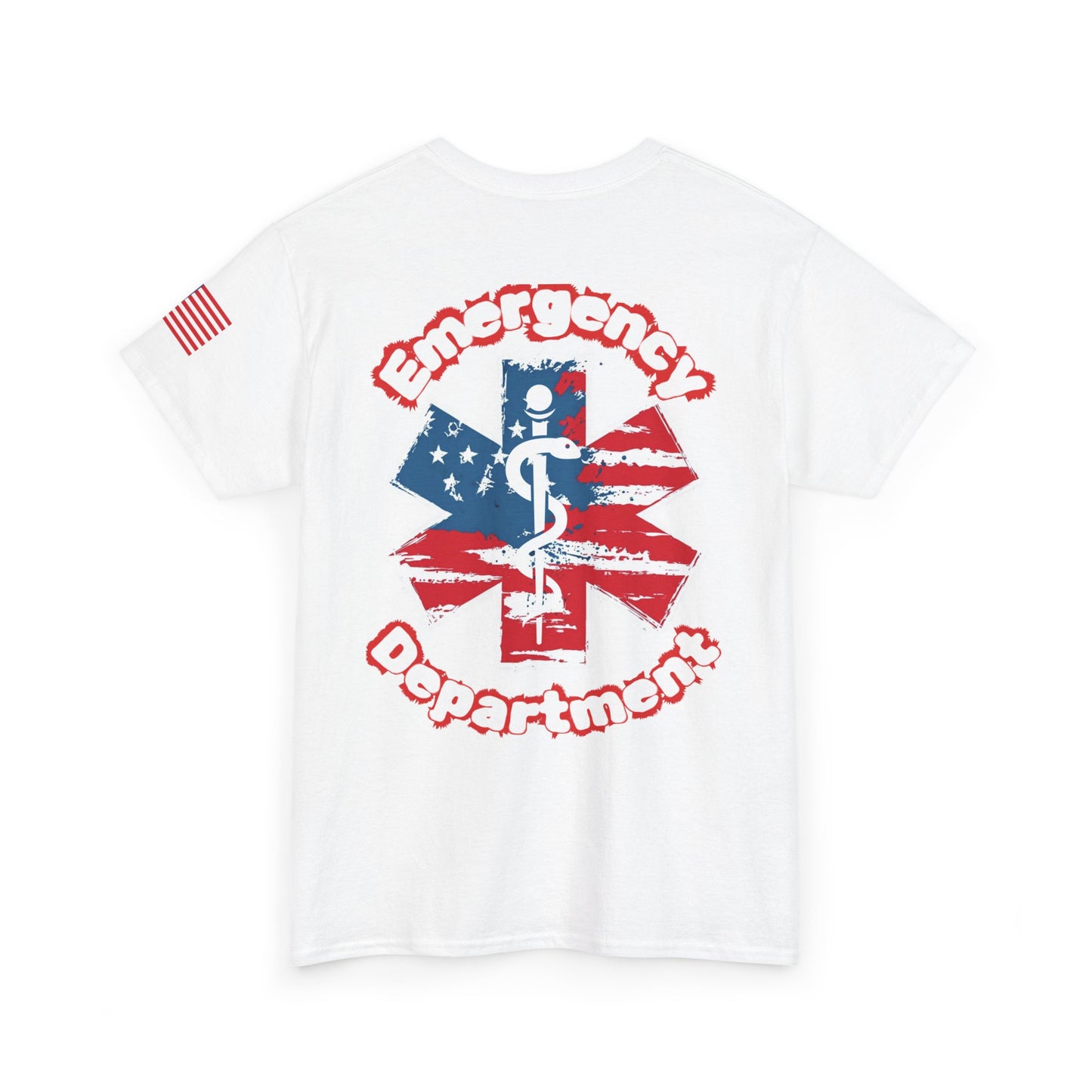 Patriotic Emergency Department T shirt gift for healthcare worker American flag star of life ED t-shirt
