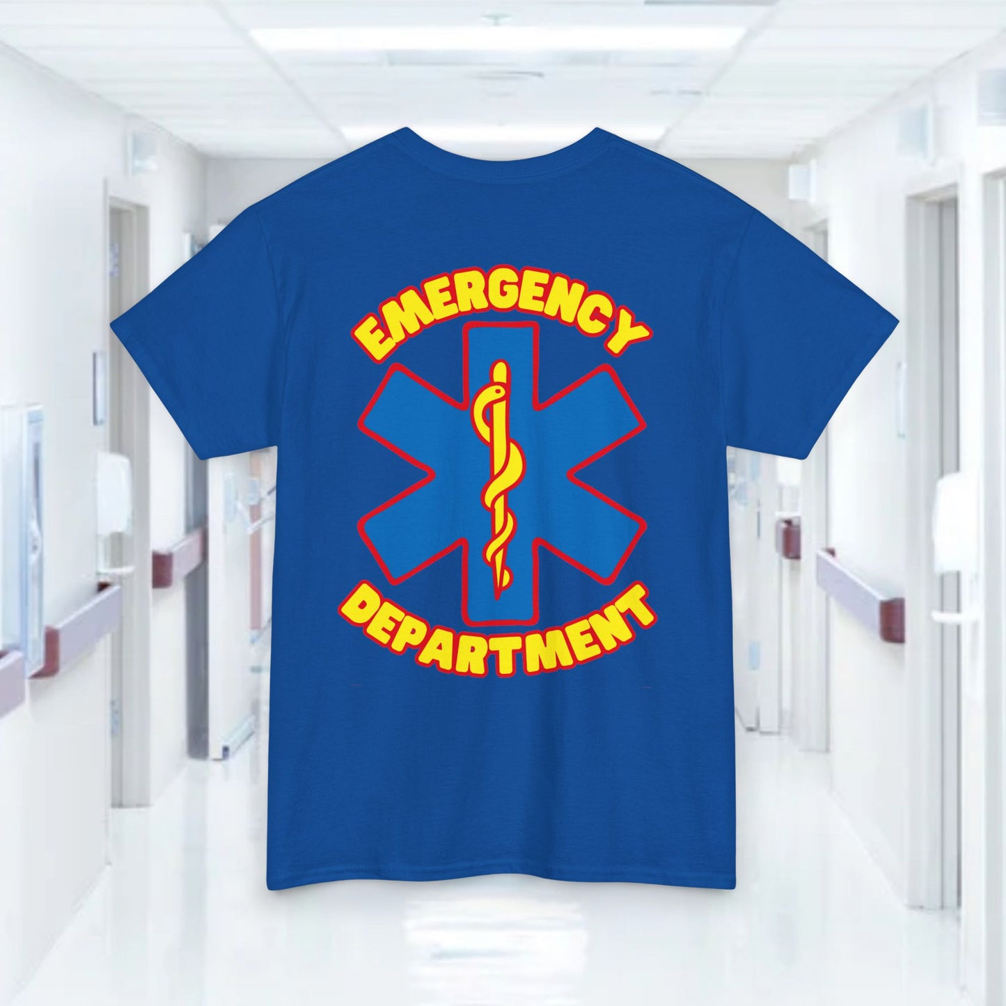 Super emergency department t shirt for comic and superhero loving ER ED staff Unisex Heavy Cotton Tee