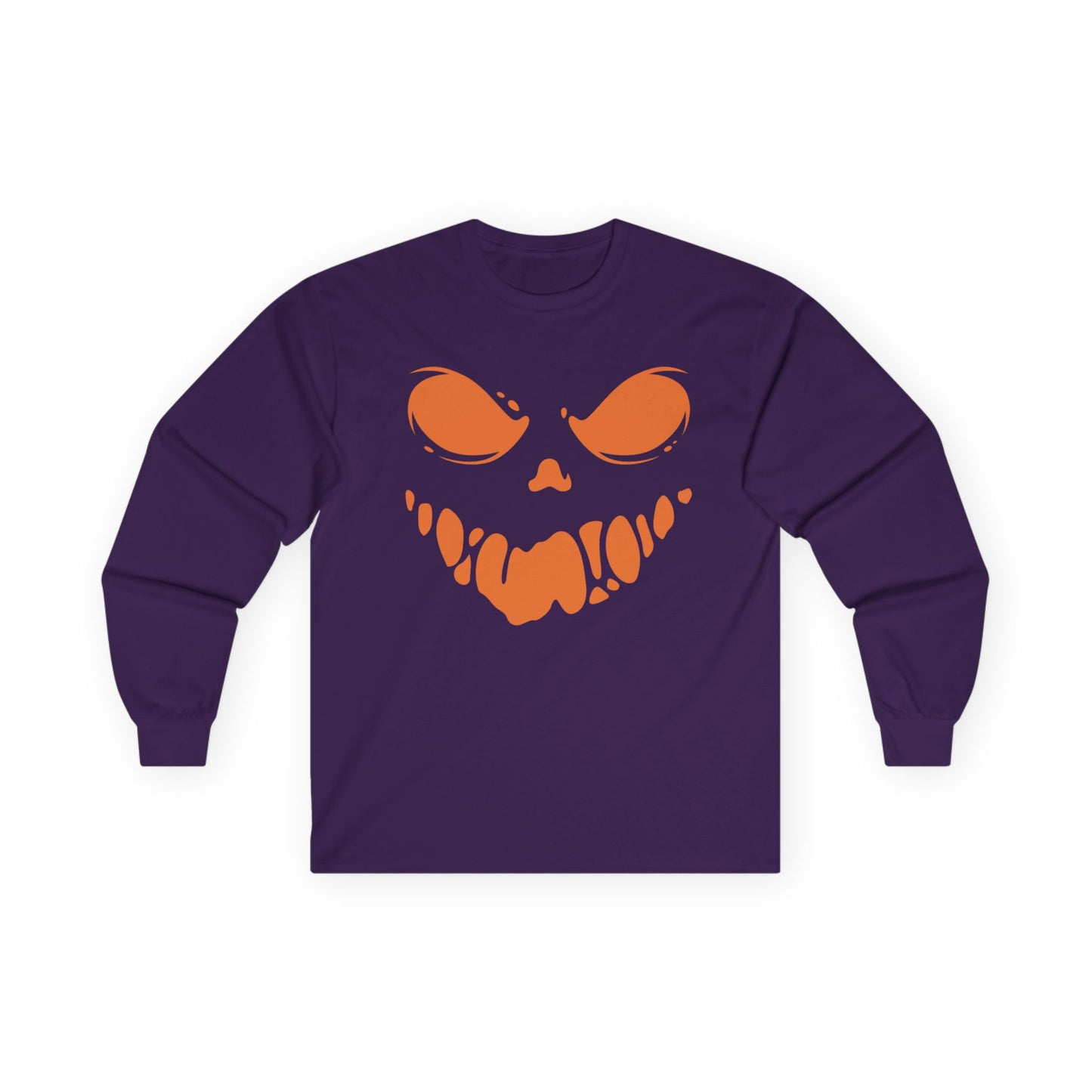 Spooky Jack O Lantern Emergency Department Halloween Unisex Ultra Cotton Long Sleeve Tee