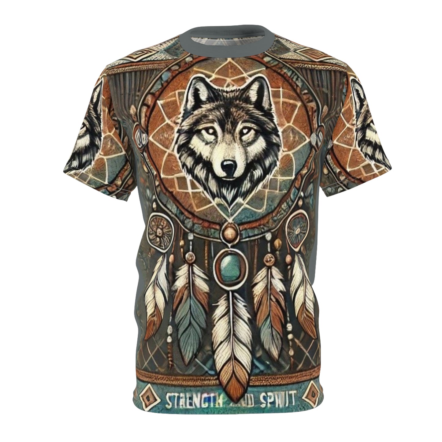 Native pride wolf tee