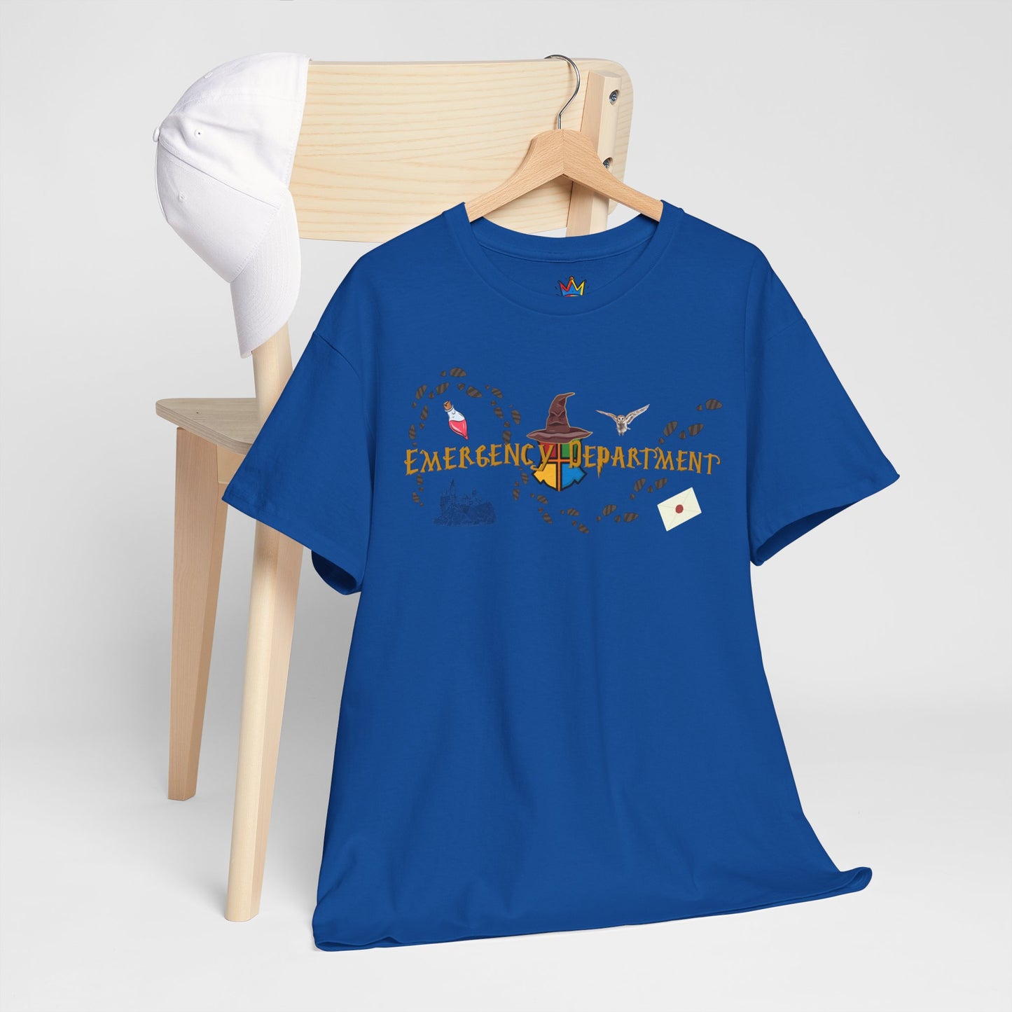 Wizarding world of the Emergency Department potter lover multi house color ED staff tee shirt Unisex Heavy Cotton Tee