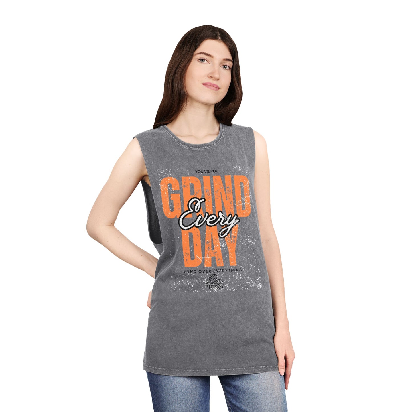 Grind everyday workout Unisex Stonewash Tank Top