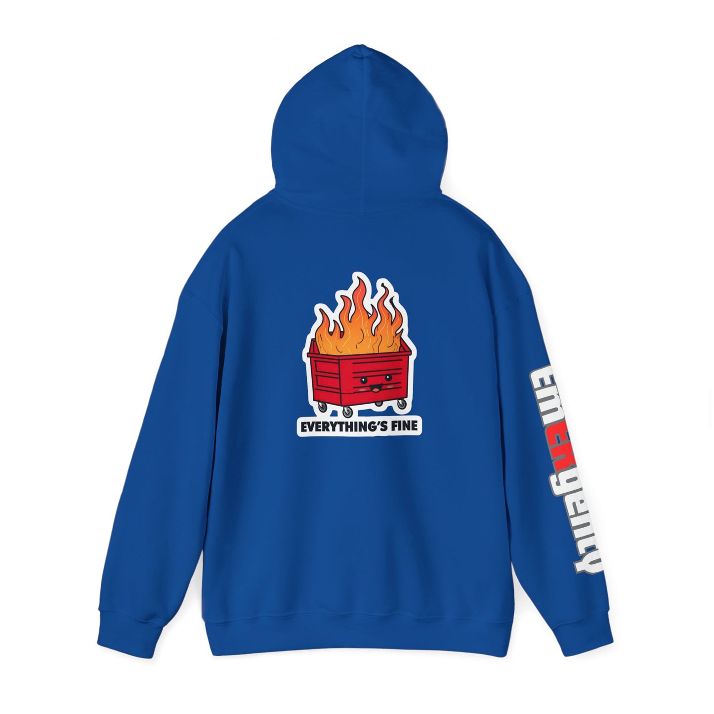 Emergency Department hoodie dumpster fire humor