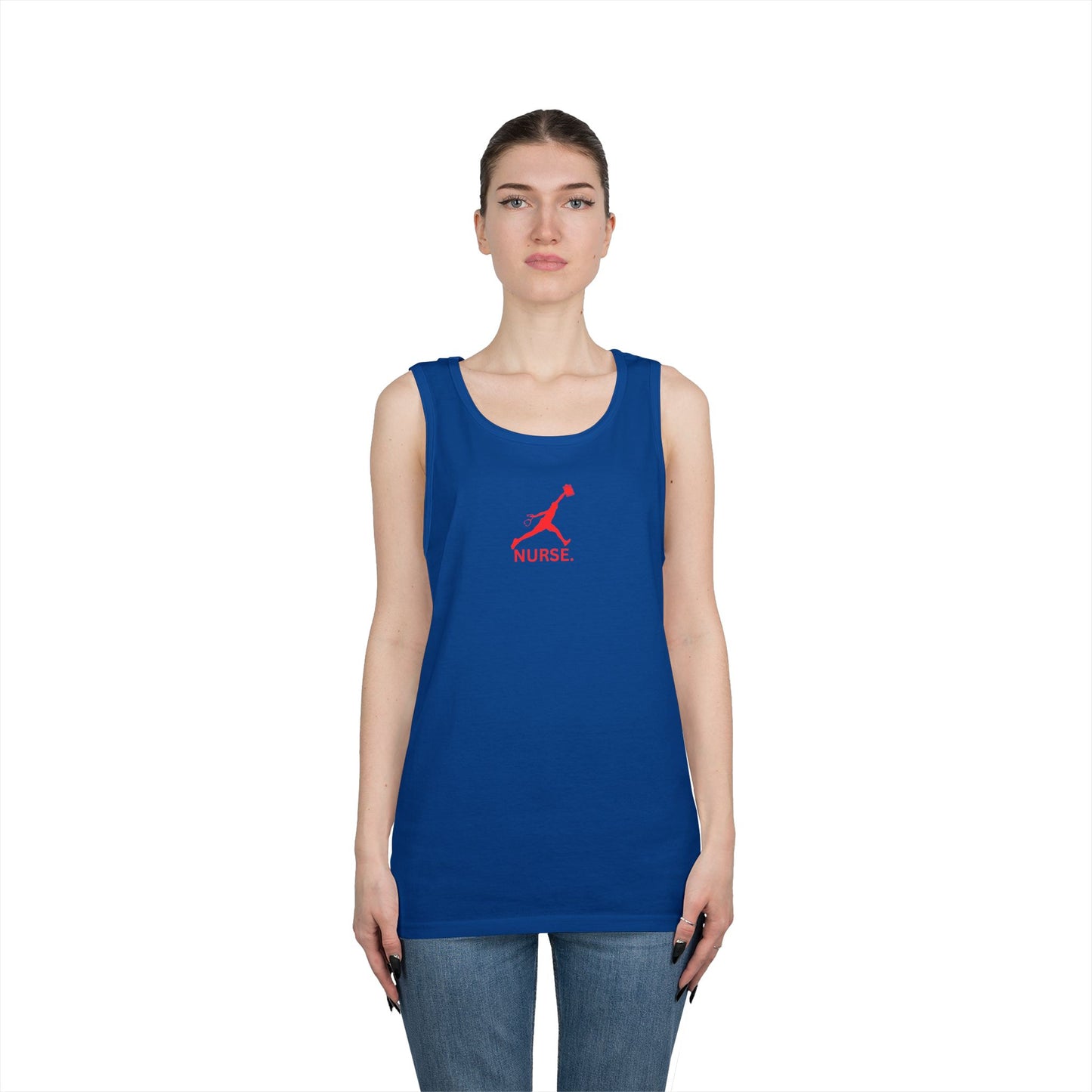 Jumpman nurse work out gear Unisex Heavy Cotton Tank Top