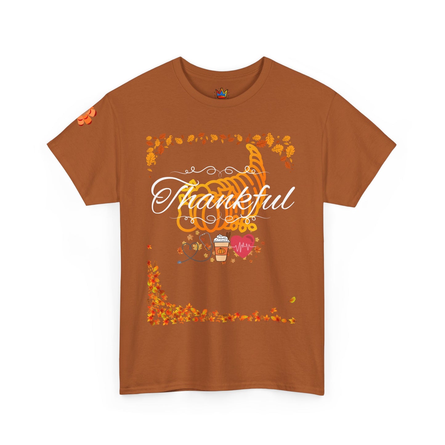 Thankful, Thanksgiving Emergency Department Unisex Heavy Cotton Tee