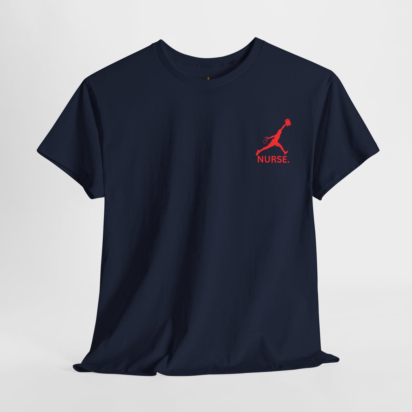 Nursing jumpman t shirt gift nurses week sporty nurse gift Unisex Heavy Cotton Tee