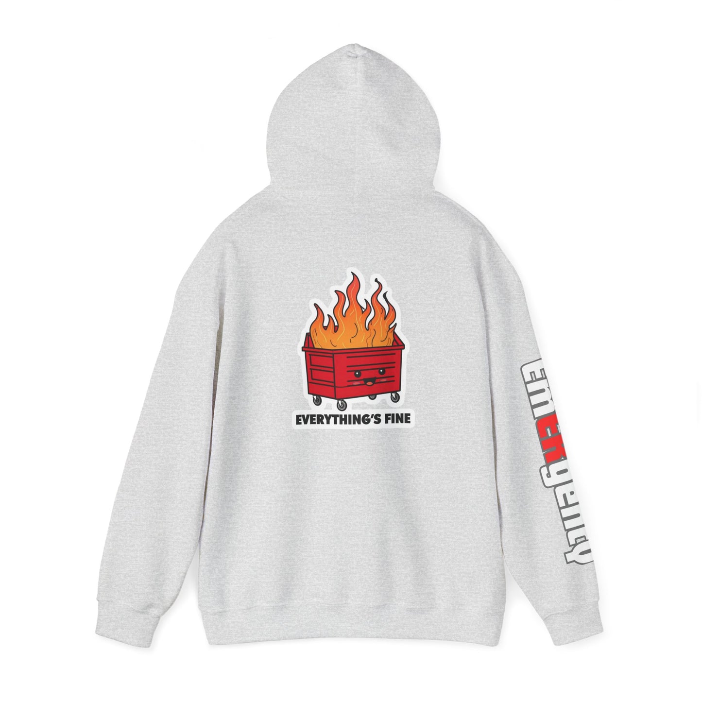 Emergency Department hoodie dumpster fire humor