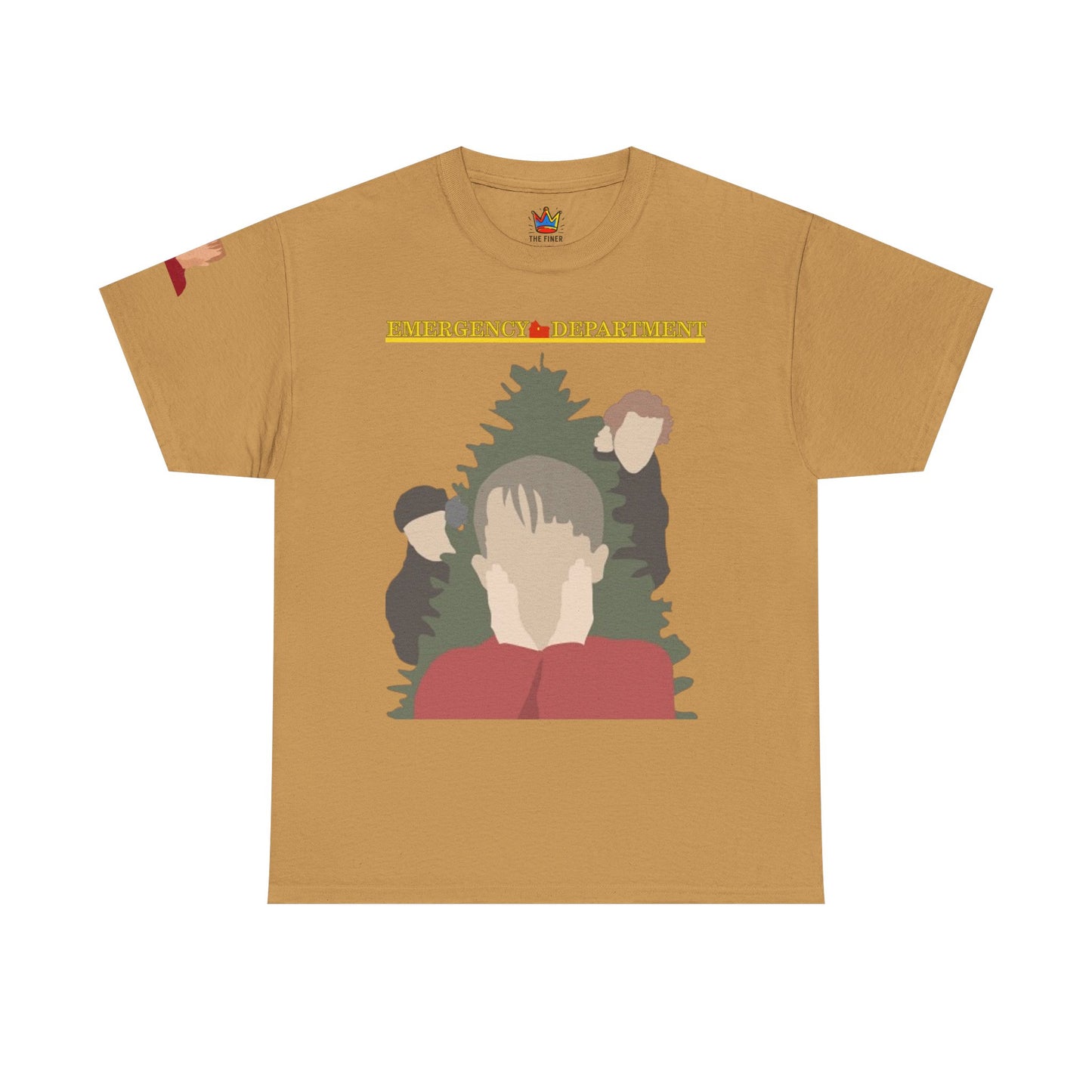 Home Alone in the ED Christmas themed Unisex Heavy Cotton Tee