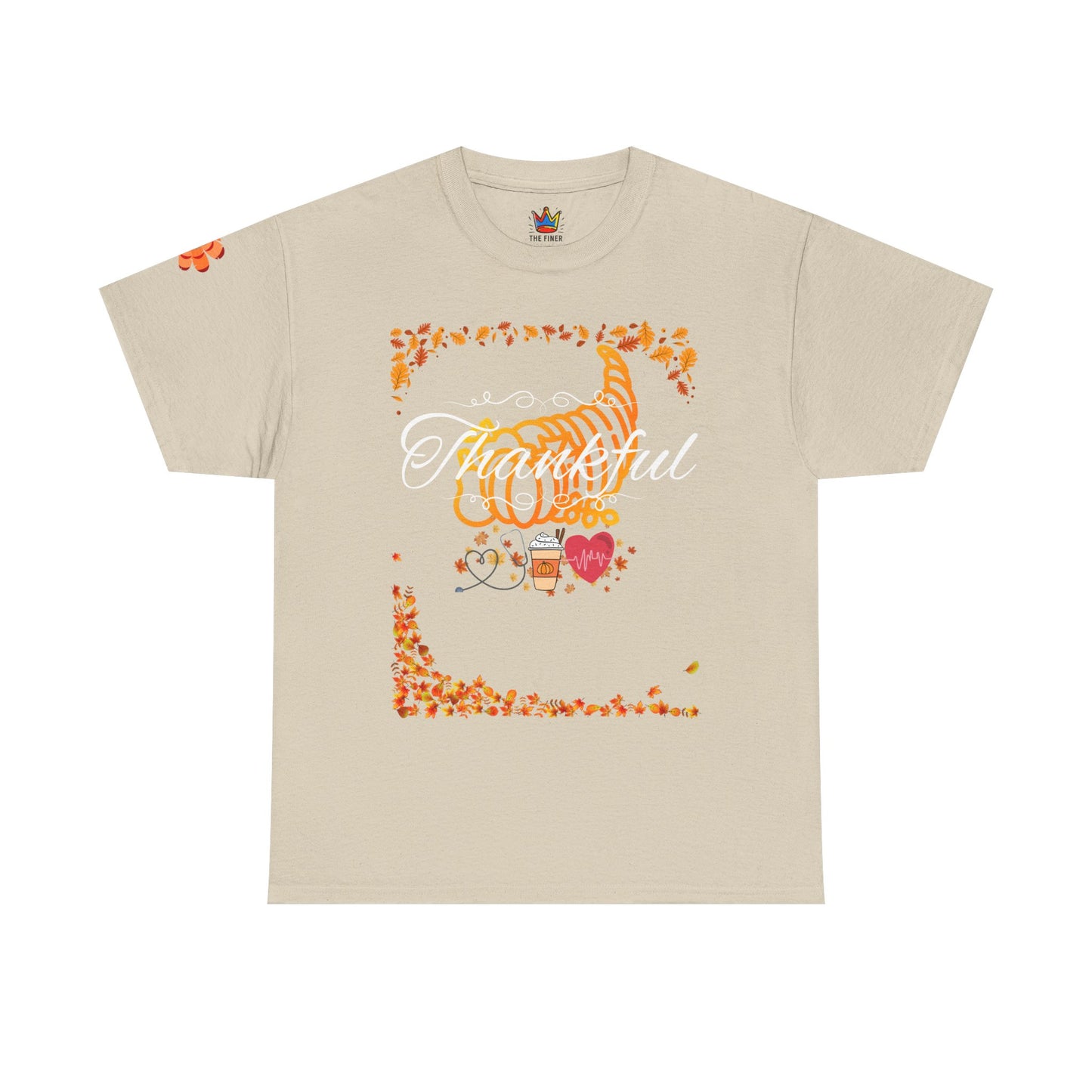 Thankful, Thanksgiving Emergency Department Unisex Heavy Cotton Tee