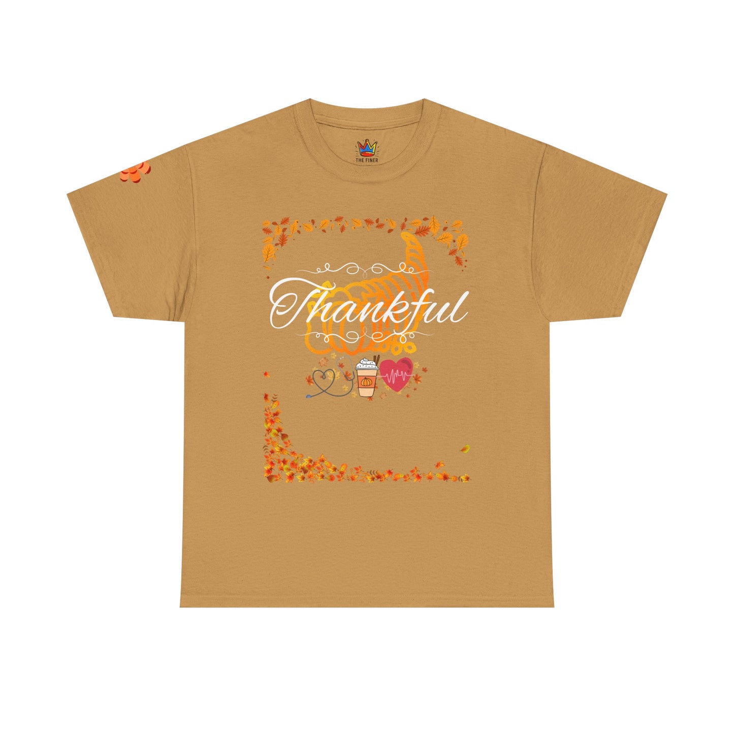 Thankful, Thanksgiving Emergency Department Unisex Heavy Cotton Tee