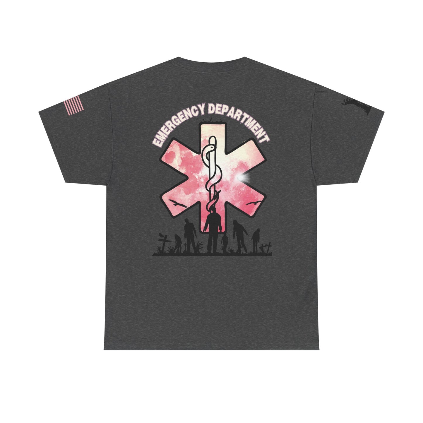 ER Halloween strawberry moon Night of the Living Dead t shirt Unisex Heavy Cotton Tee