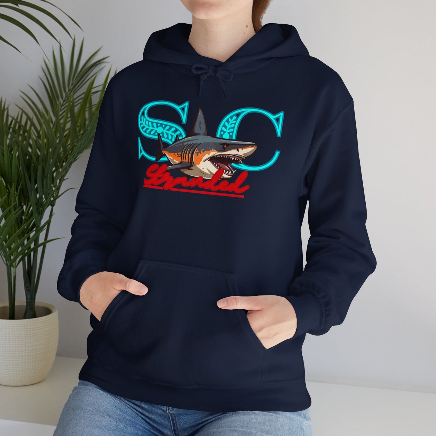Hooded sweat shirt (stone cradle) stranded line