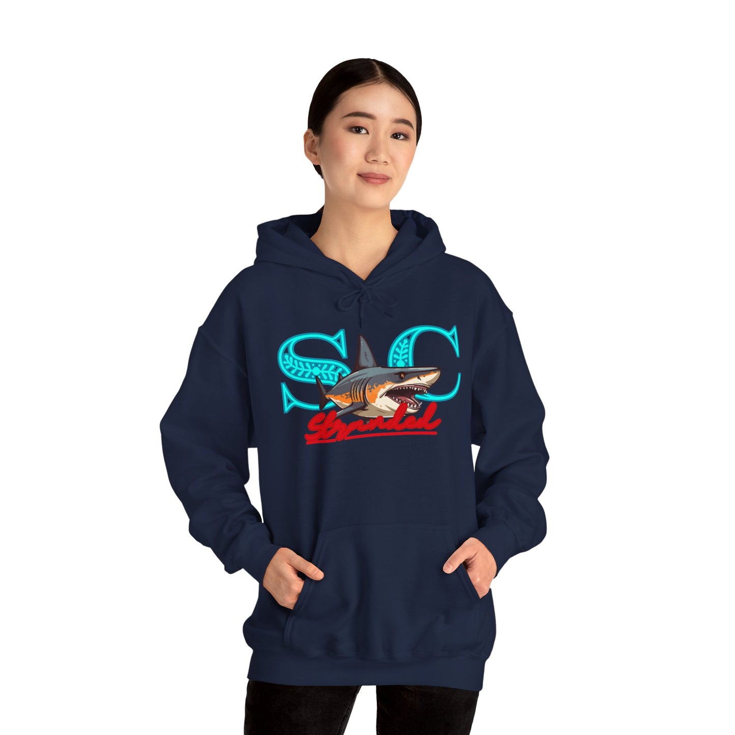 Hooded sweat shirt (stone cradle) stranded line