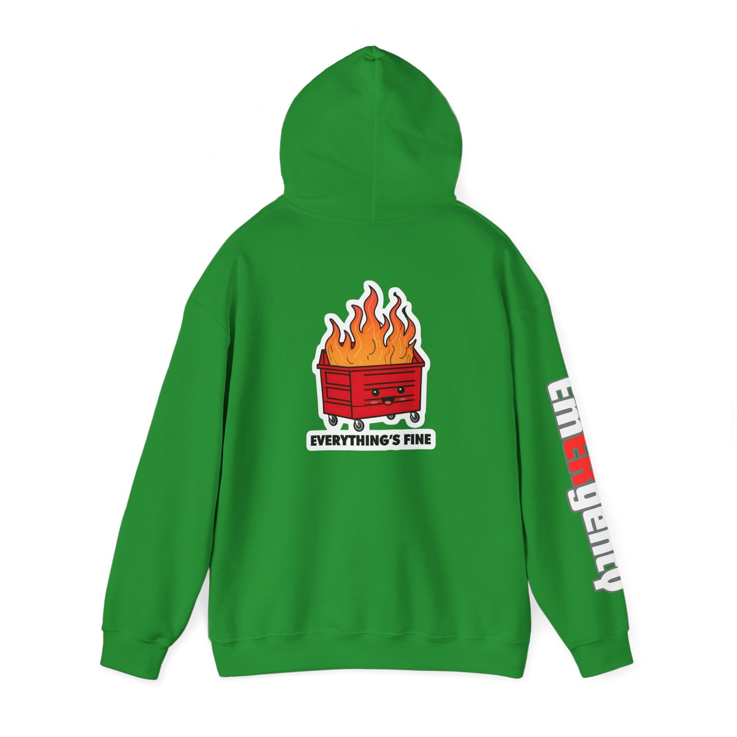 Emergency Department hoodie dumpster fire humor