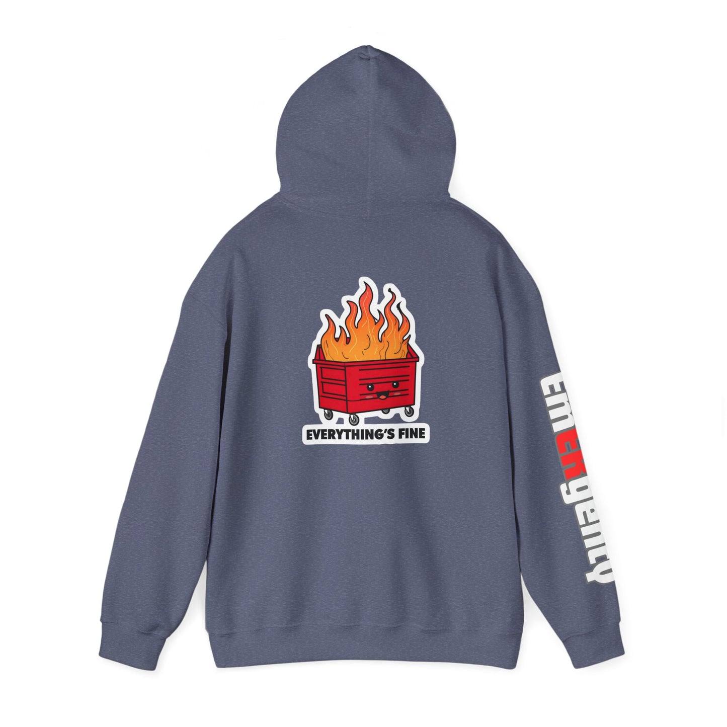 Emergency Department hoodie dumpster fire humor
