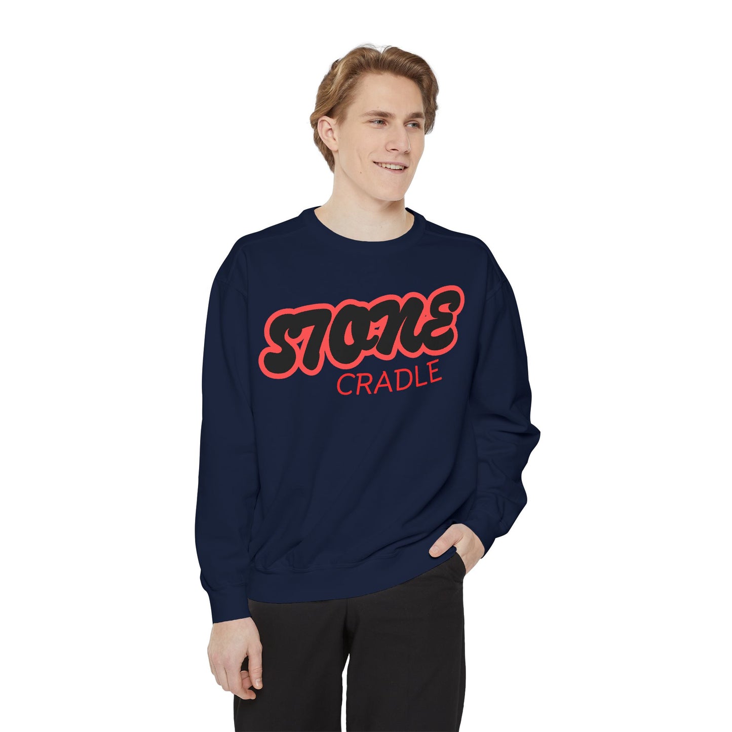 Unisex Garment-Dyed stone cradle sweat shirt