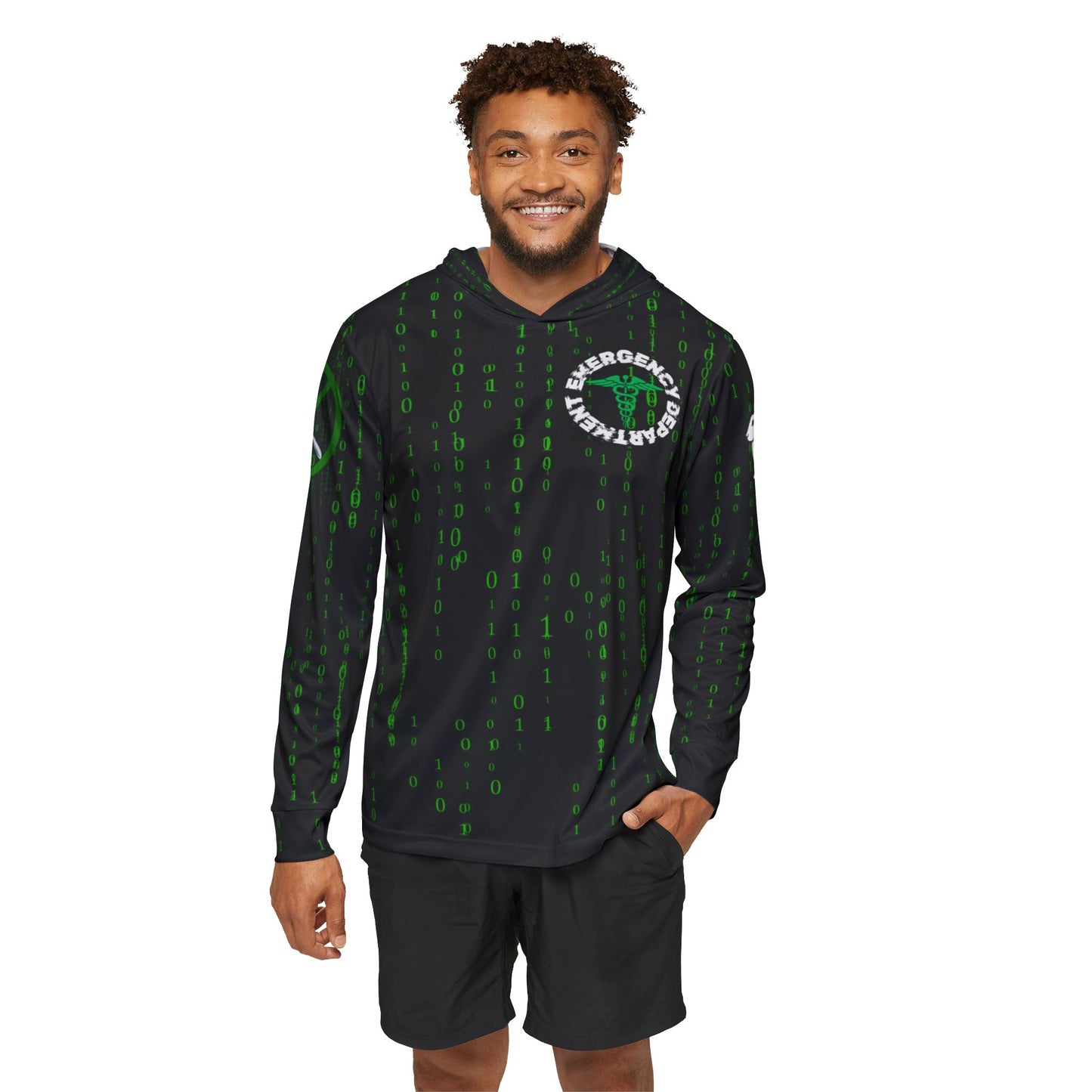 Escape the Matrix Code Emergency Department Sports Warmup Hoodie (AOP)