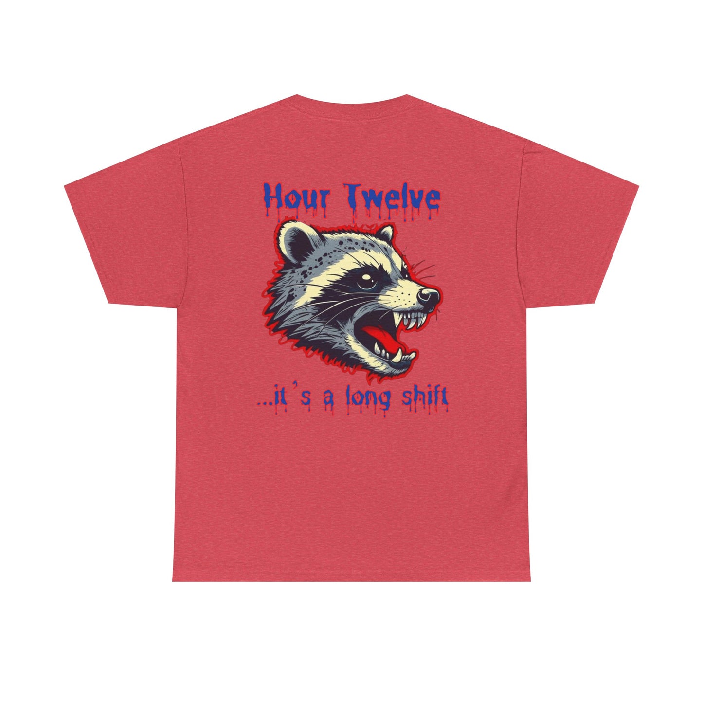 Funny nursing raccoon t shirt Be Kind its a long shift raccoon t-shirt healthcare worker hour one hour twelve before and after tee