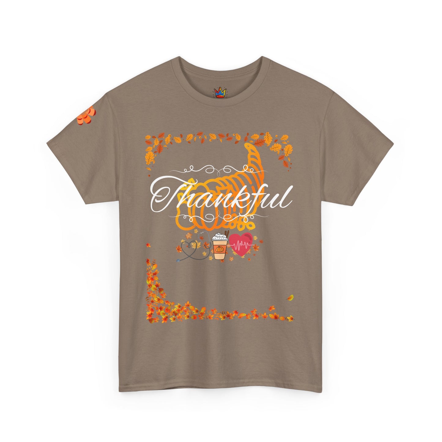 Thankful, Thanksgiving Emergency Department Unisex Heavy Cotton Tee