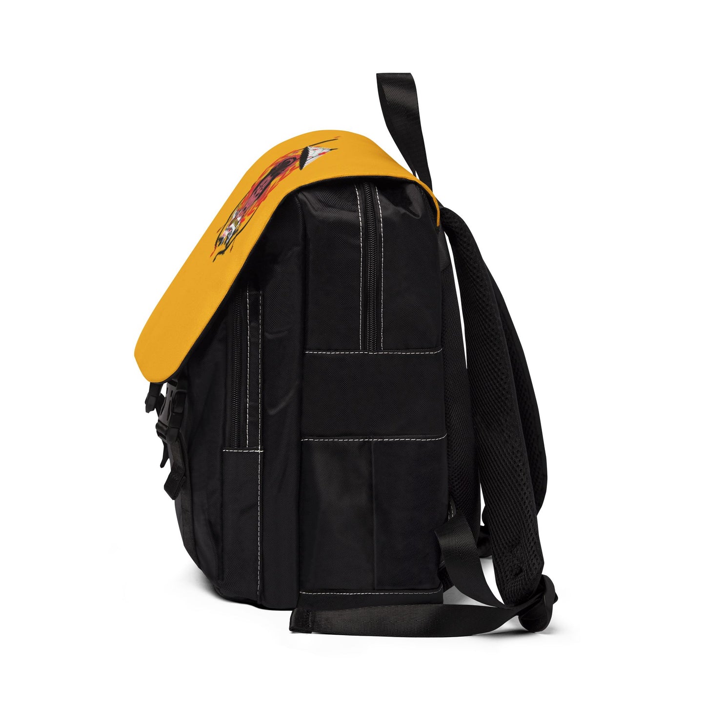 Unisex Casual Shoulder Backpack Stone Cradle Lady Stone