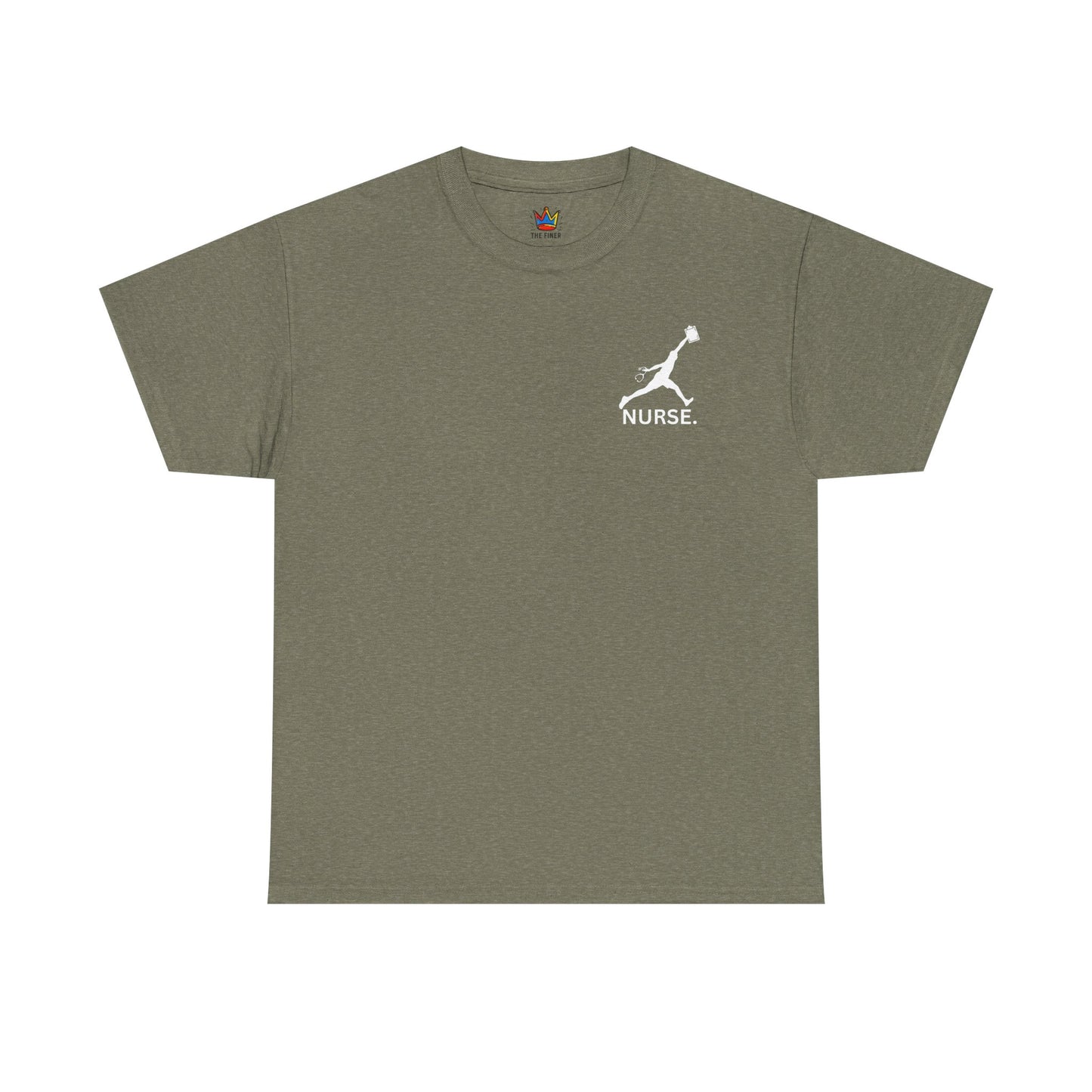 Jumpman Nurse T-Shirt Bold Multicolor Athletic Nurse Shirt, Unisex Heavy Cotton Tee, Nursing Graduation Gift, RN Nursing Staff Shirt