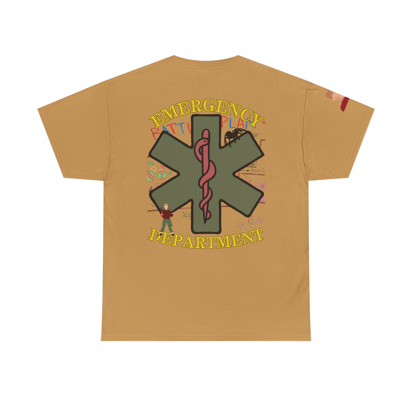 Home Alone in the ED Christmas themed Unisex Heavy Cotton Tee
