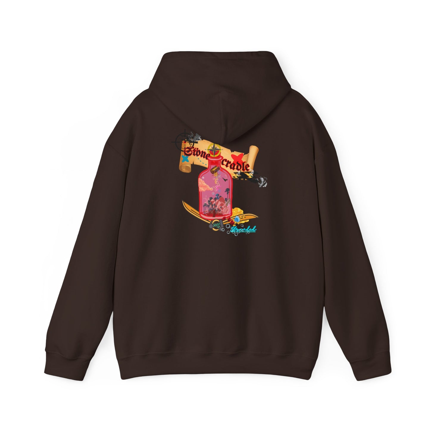 Hooded sweat shirt (stone cradle) stranded line