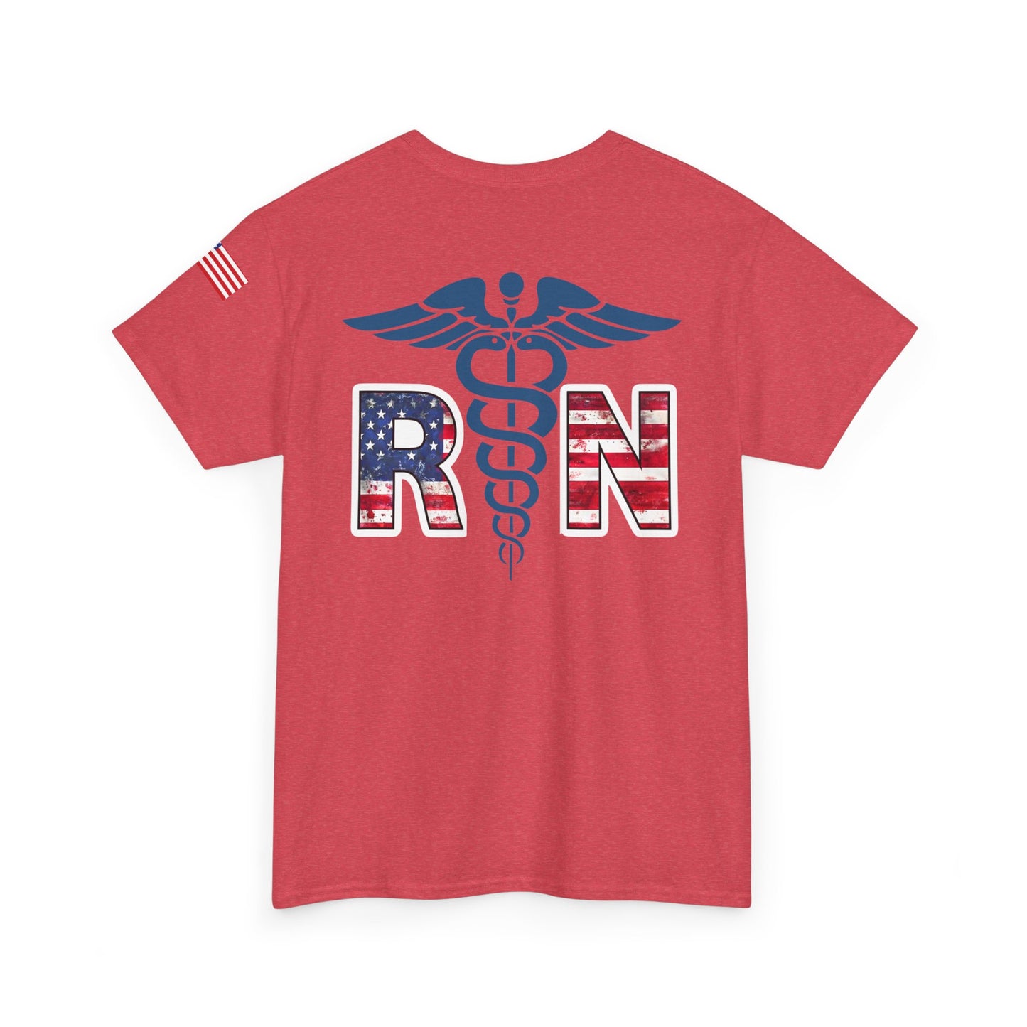 Patriotic nursing gift t shirt Unisex Heavy Cotton Tee