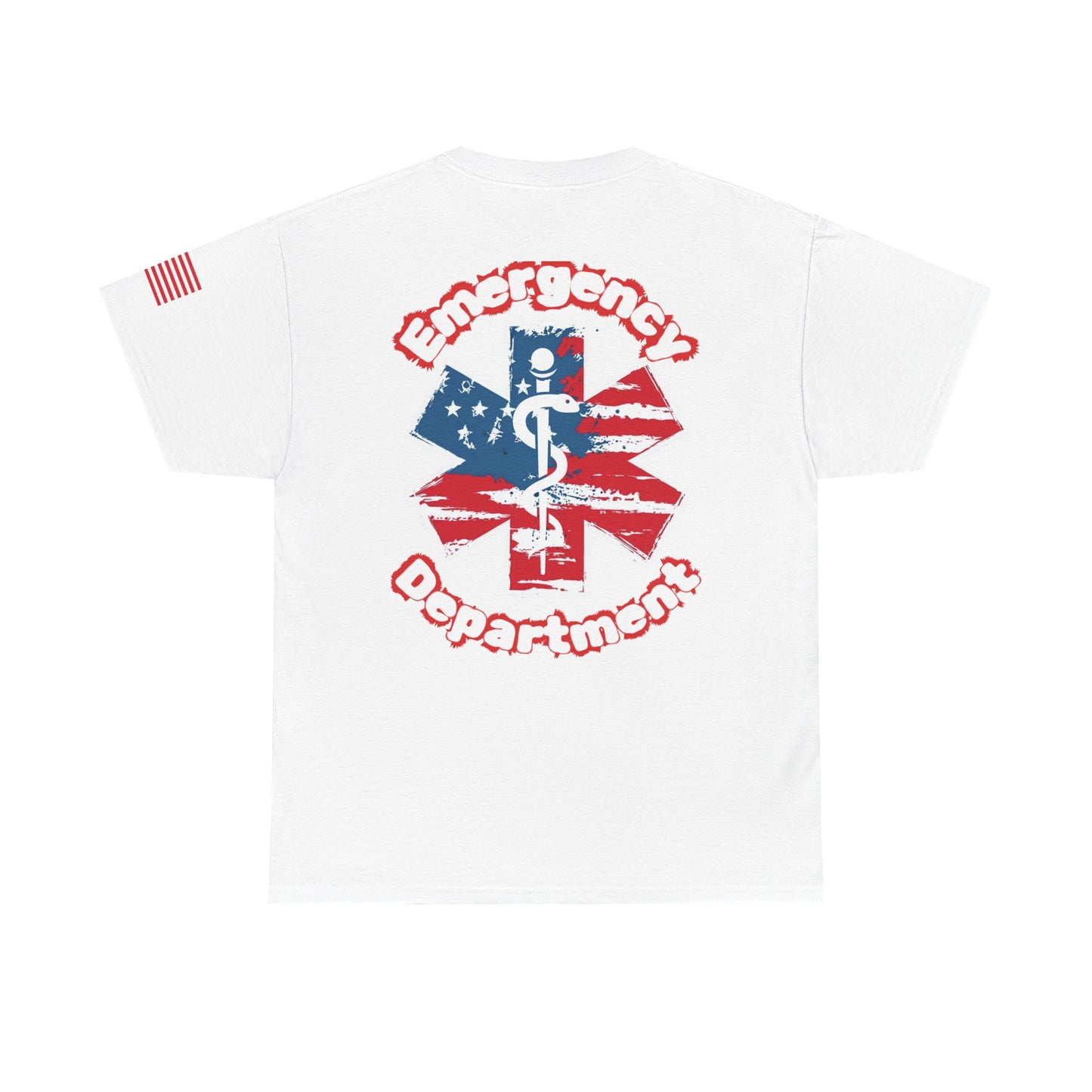 Patriotic Emergency Department T shirt gift for healthcare worker American flag star of life ED t-shirt