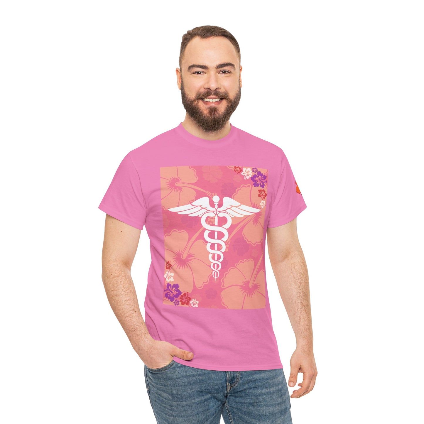 Hawaiian healthcare worker t shirt summer gift for healthcare heroes Unisex Heavy Cotton Tee