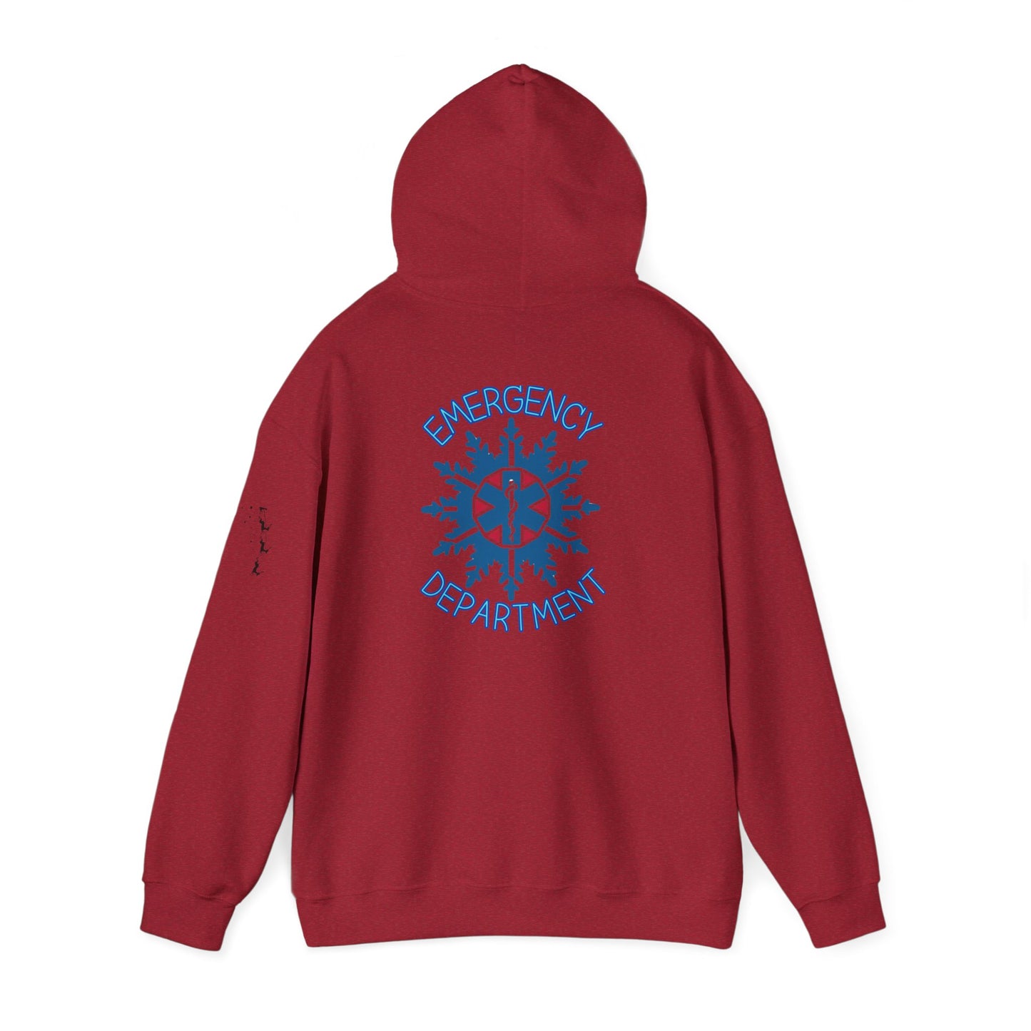 Holiday snowflake emergency department Unisex Heavy Blend™ Hooded Sweatshirt