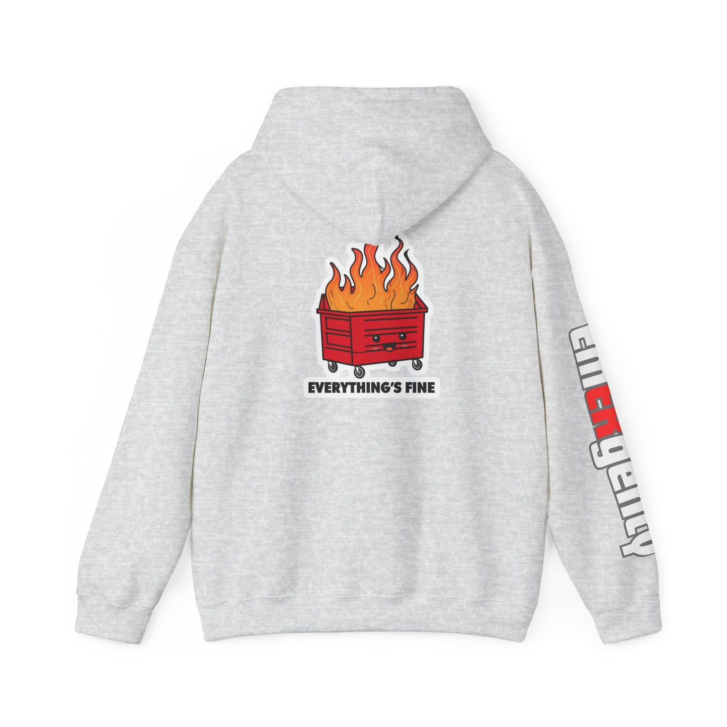 Emergency Department hoodie dumpster fire humor