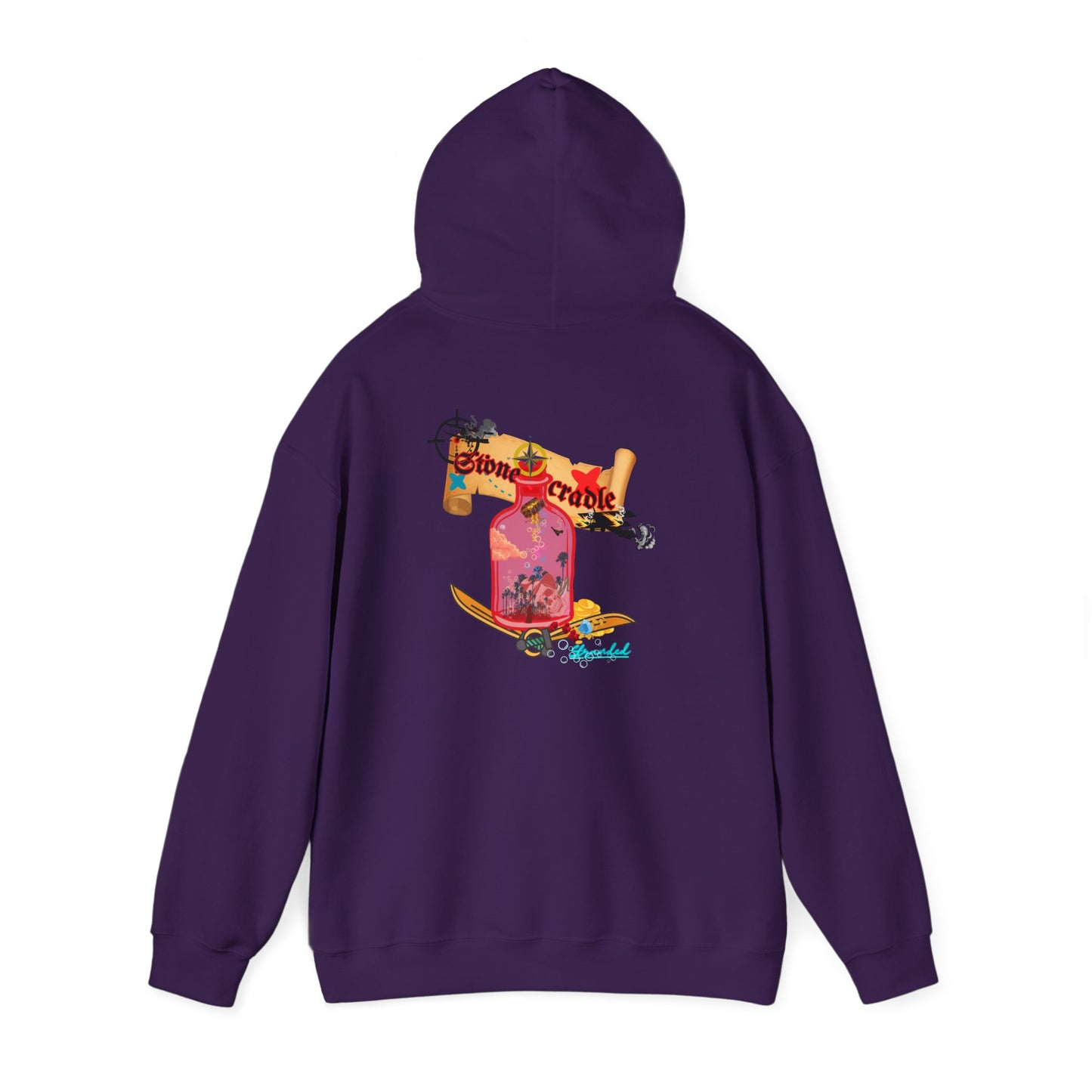 Hooded sweat shirt (stone cradle) stranded line