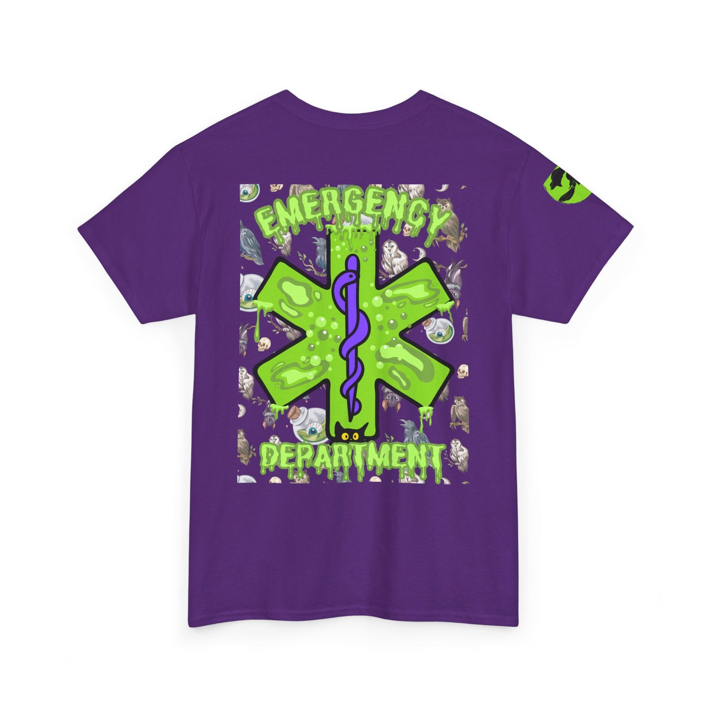 Witches Boiling Cauldron Halloween themed emergency department Unisex Heavy Cotton Tee