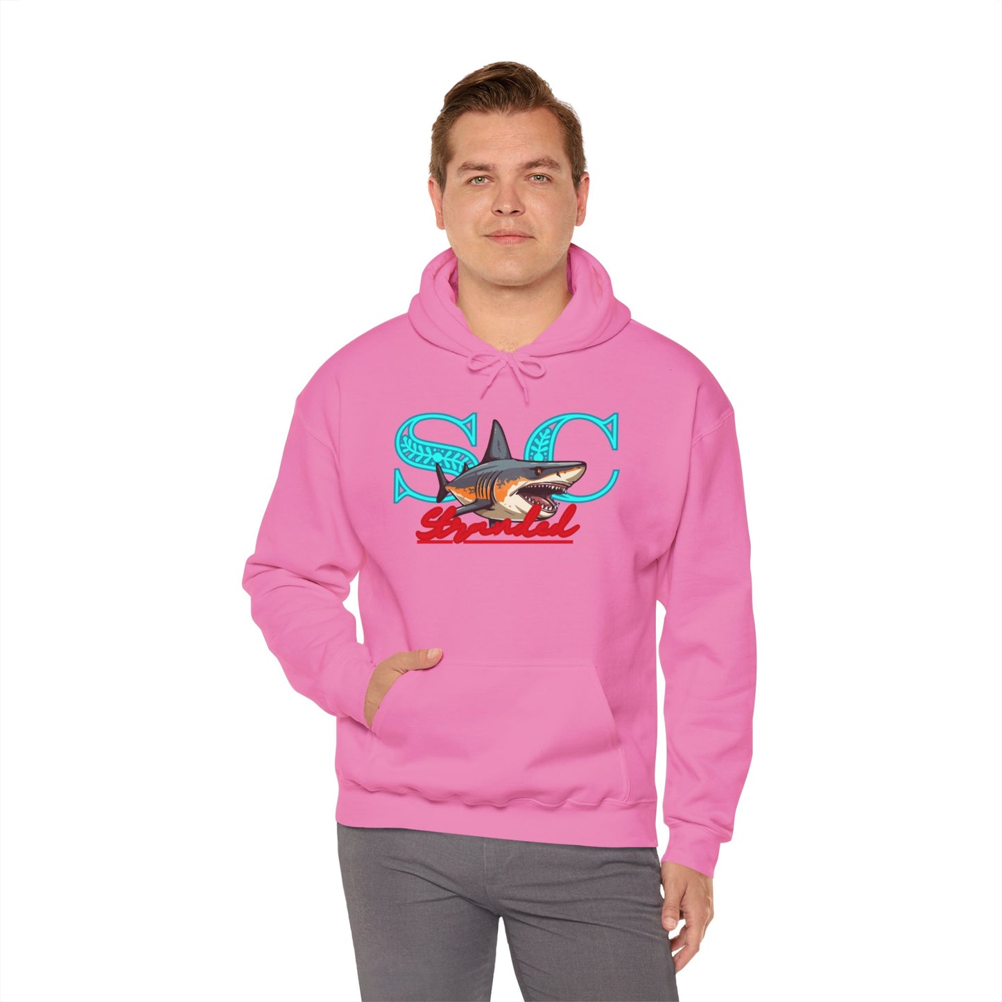 Hooded sweat shirt (stone cradle) stranded line