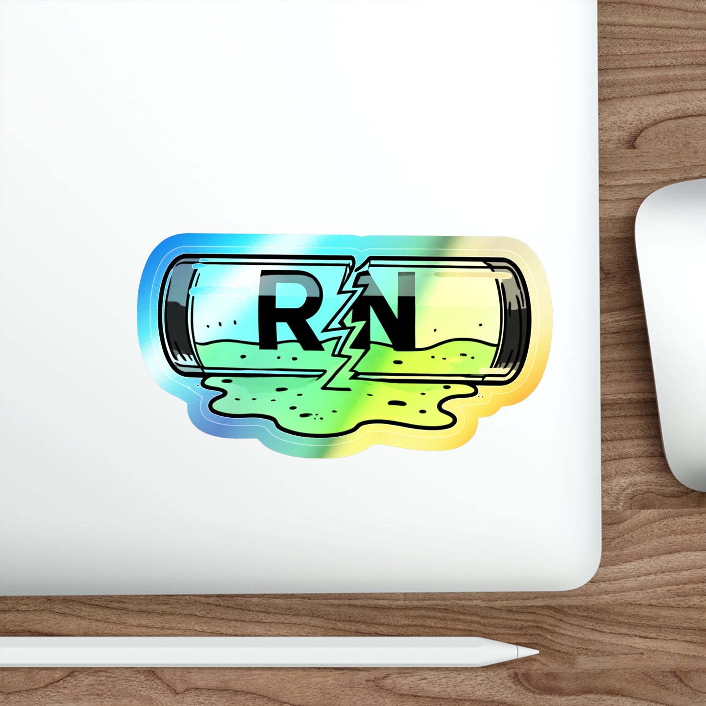Holographic Die-cut RN Ooze Sticker
