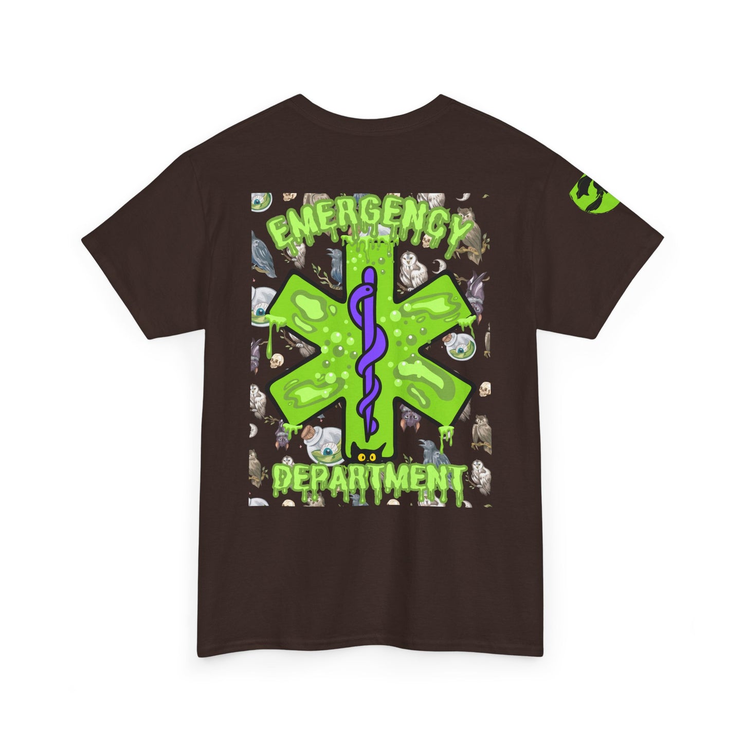 Witches Boiling Cauldron Halloween themed emergency department Unisex Heavy Cotton Tee