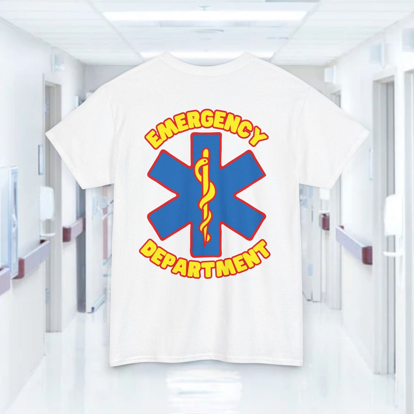 Super emergency department t shirt for comic and superhero loving ER ED staff Unisex Heavy Cotton Tee