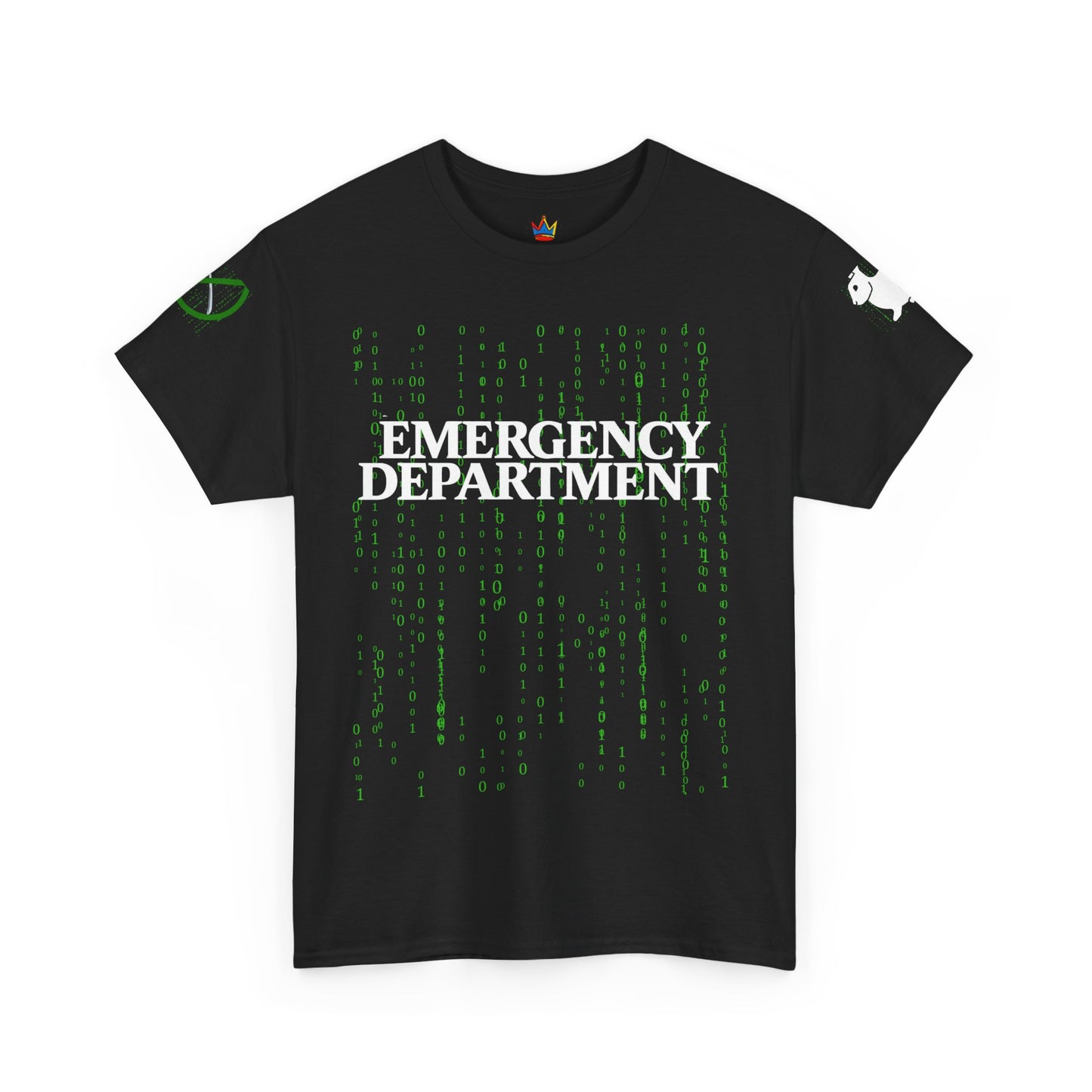 Matrix Emergency Department T Shirt, ER Worker Tee, White Rabbit Code Apparel, No Spoon Graphic Top, Unisex Cotton Shirt