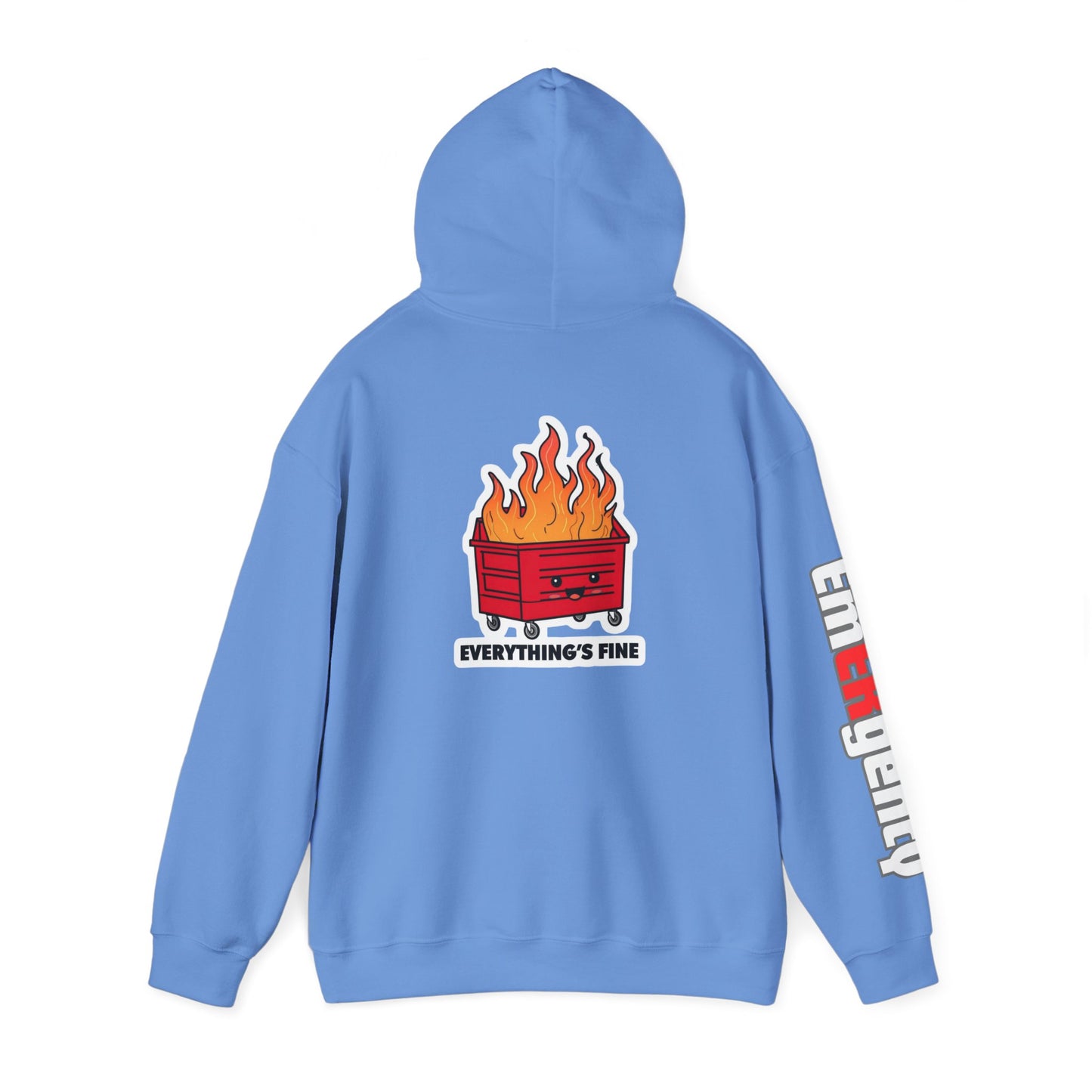 Emergency Department hoodie dumpster fire humor