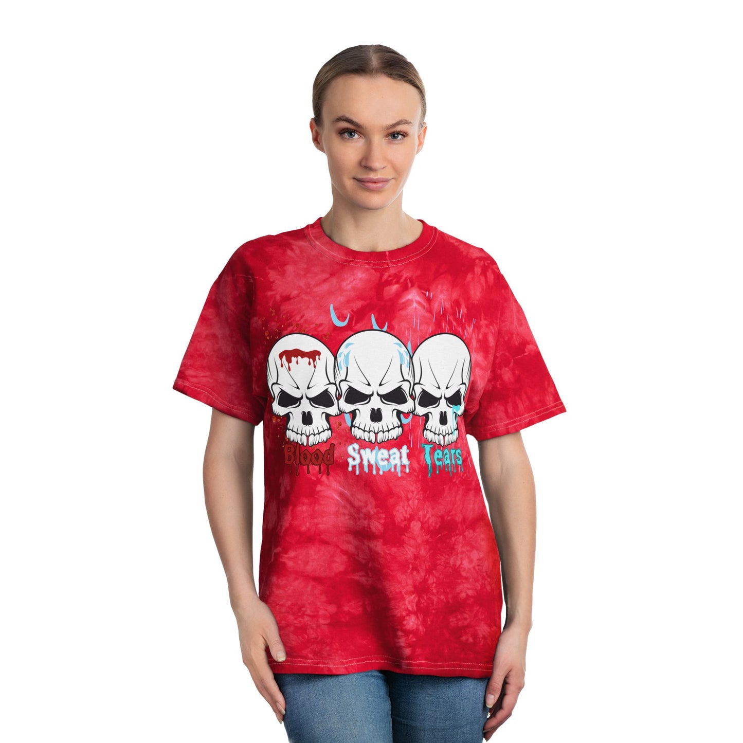 Blood sweat and tears Tie-Dye Tee, Crystal