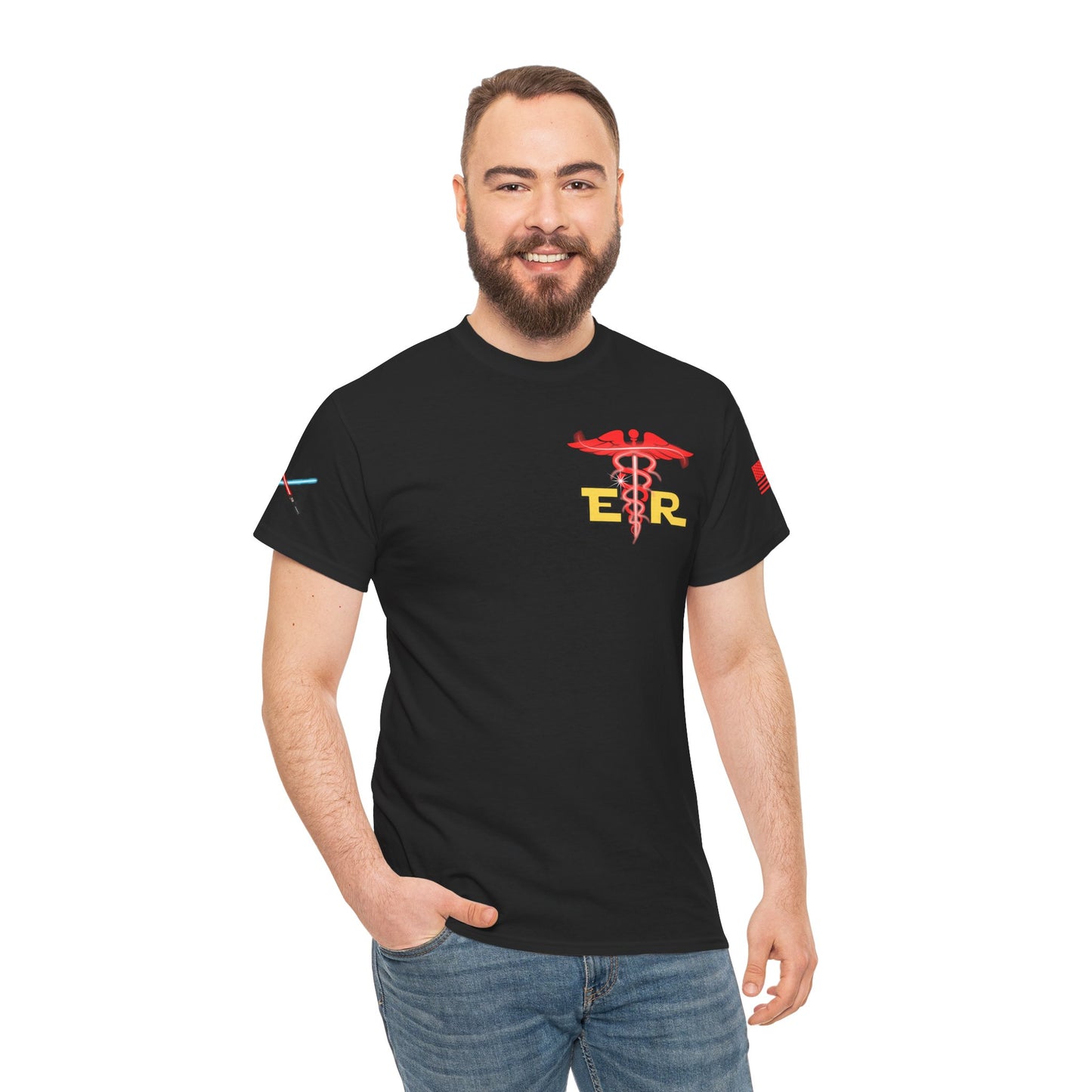 Embrace the dark side galactic Unisex Heavy Cotton Tee