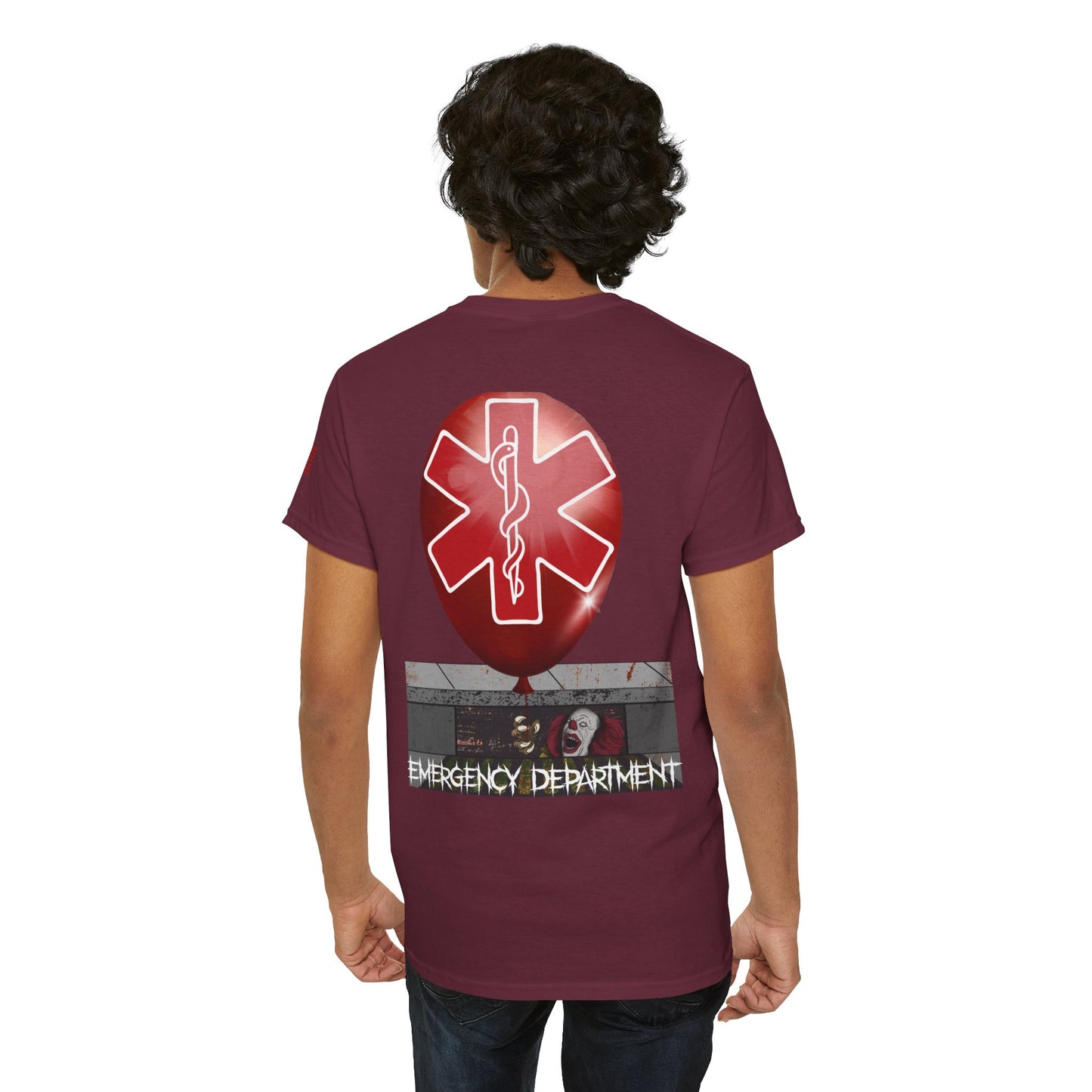 ER halloween clown t shirt Unisex Heavy Cotton Tee