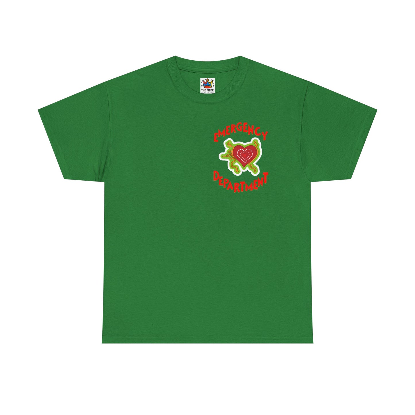 Grinch Holiday EMS Tee, Christmas Emergency Department Shirt, Unisex Heavy Cotton T-Shirt, Nurse Gift, Medical EMT Paramedic Apparel